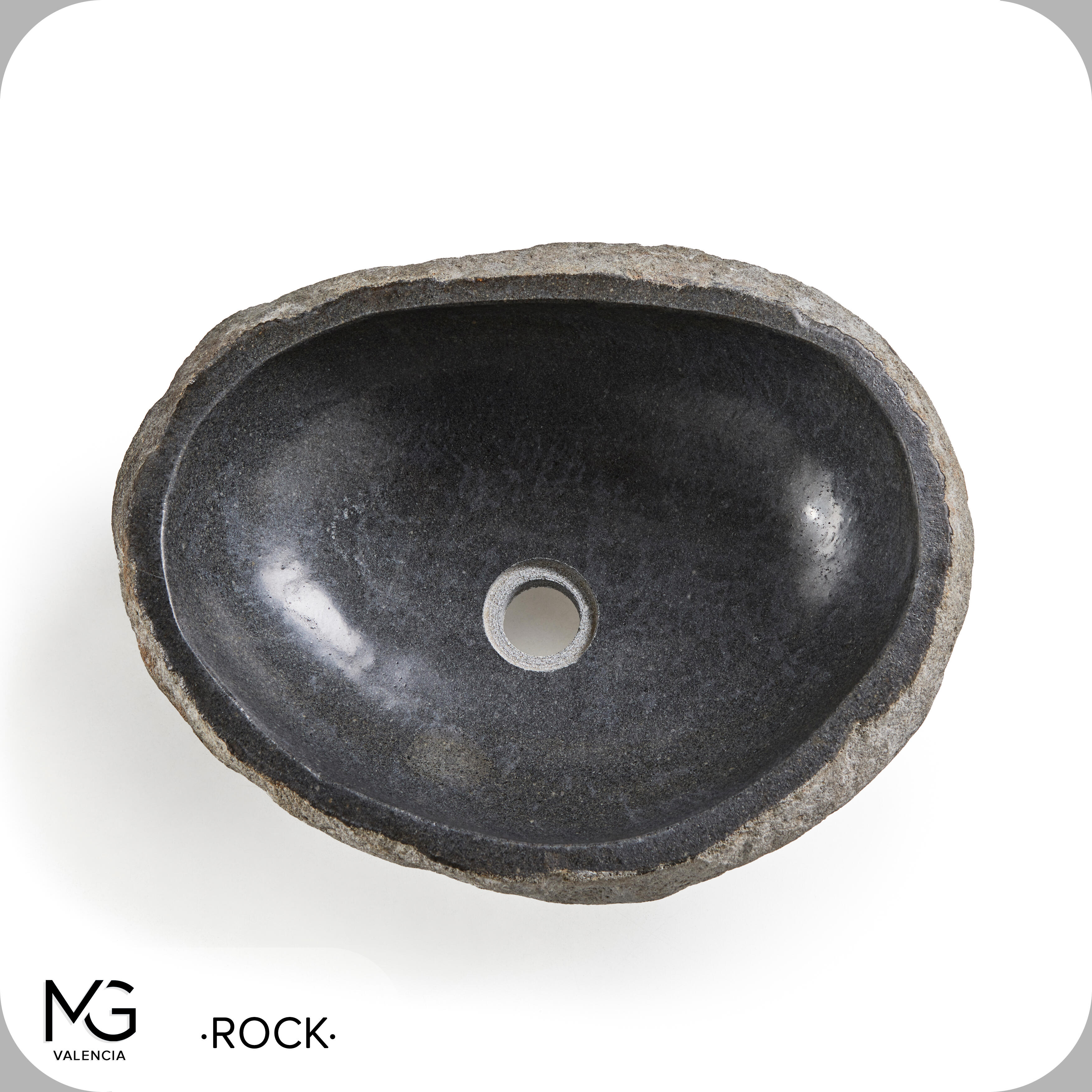 Lavatório de pousar 40x45 cm pedra Rock - 25