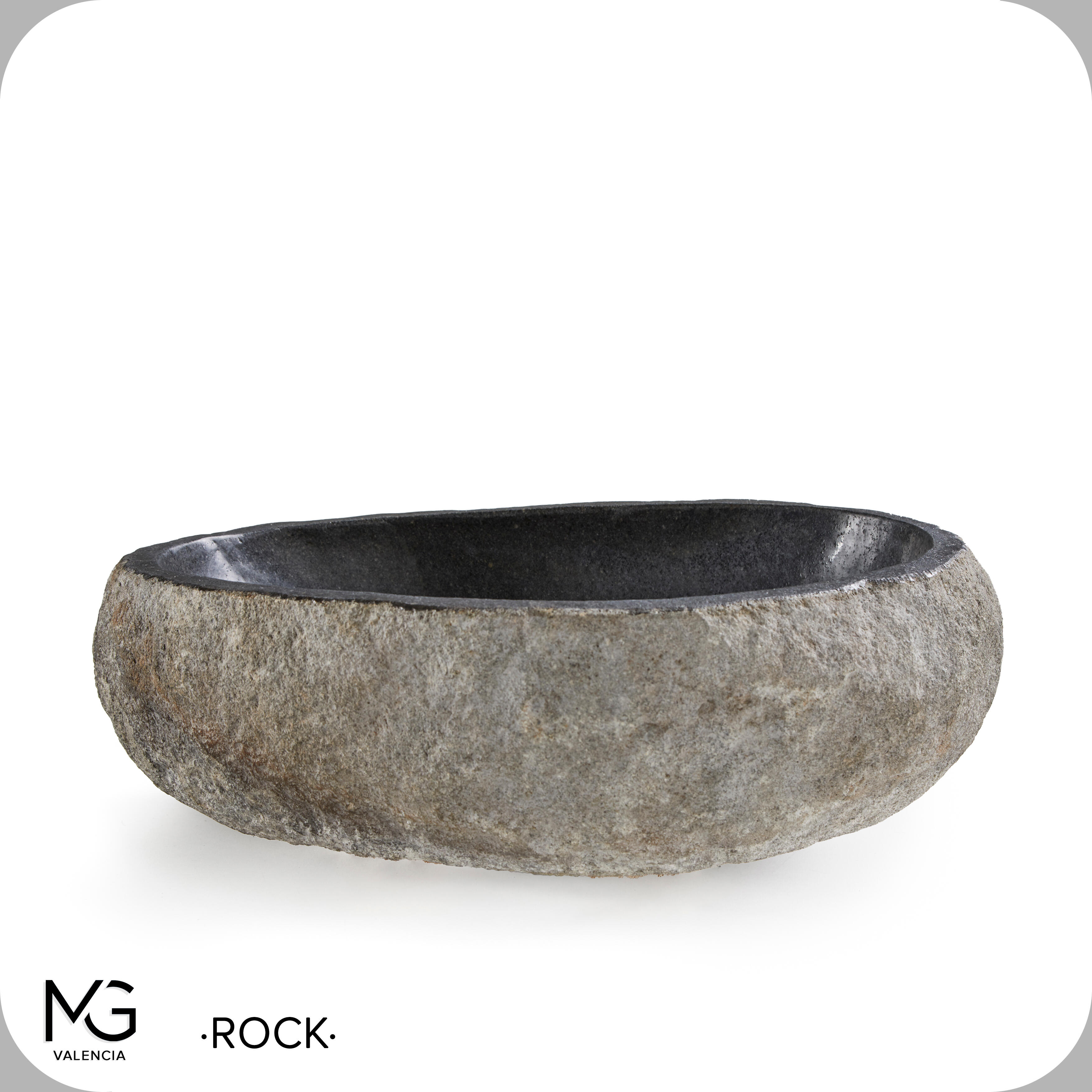 Lavatório de pousar 40x45 cm pedra Rock - 24