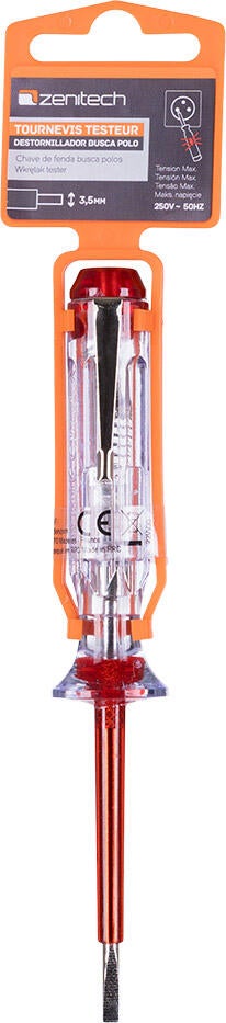 Tournevis plat testeur de courant 3,5mm - 2