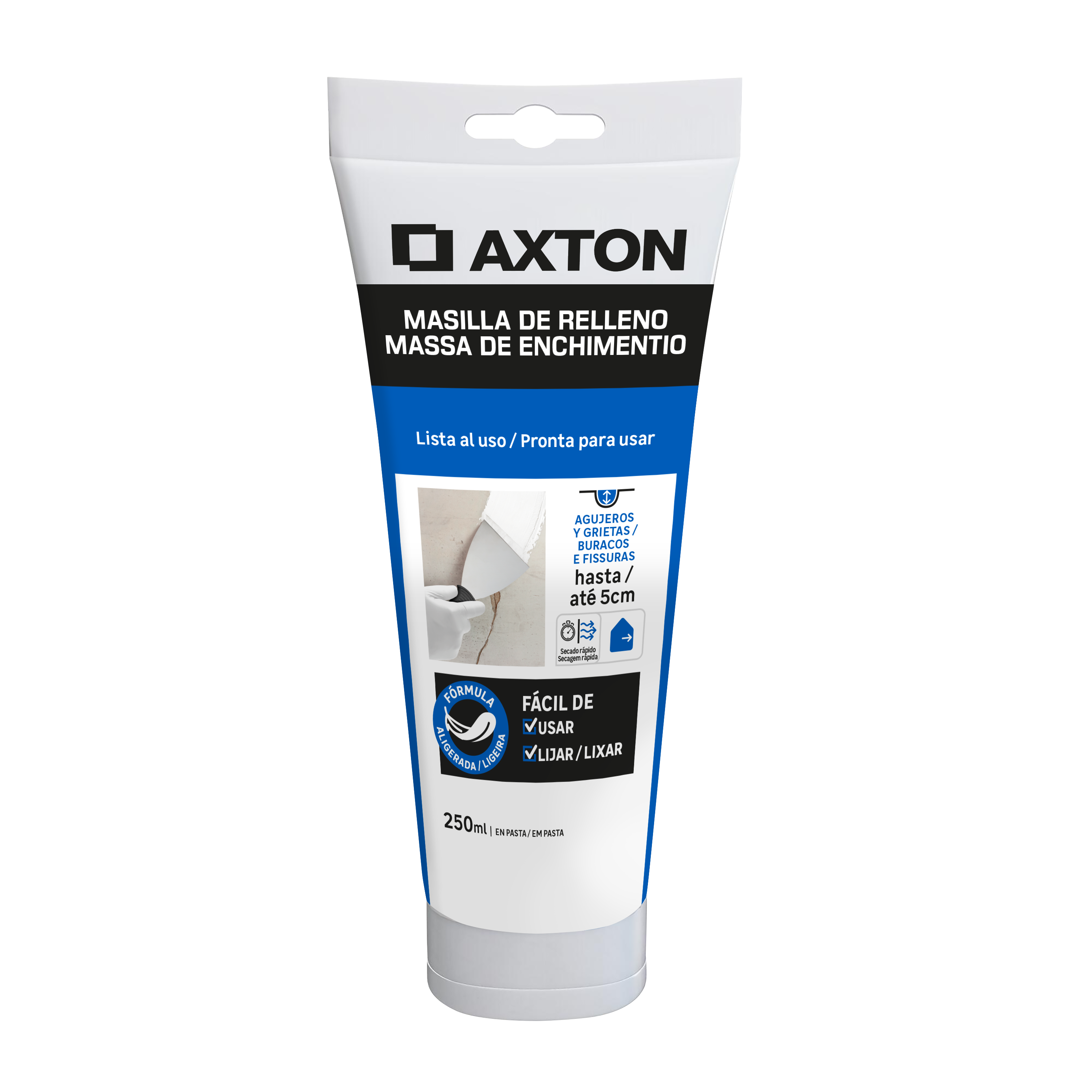 Pasta relleno aligerado axton 250 ml
