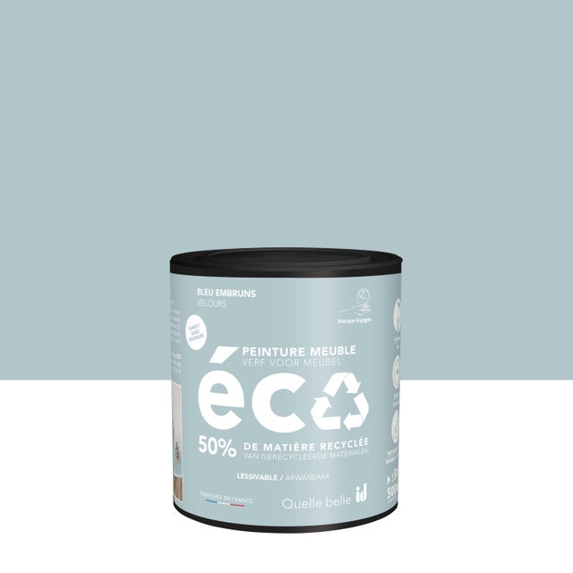 Peinture pour meuble velours bleu embrun 500 ml - ECO ID