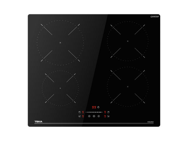 Placa Vitrocerâmica 4 zonas de calor 60 x 49 x 5,1 cm preto TEKA TDY 64NX BK