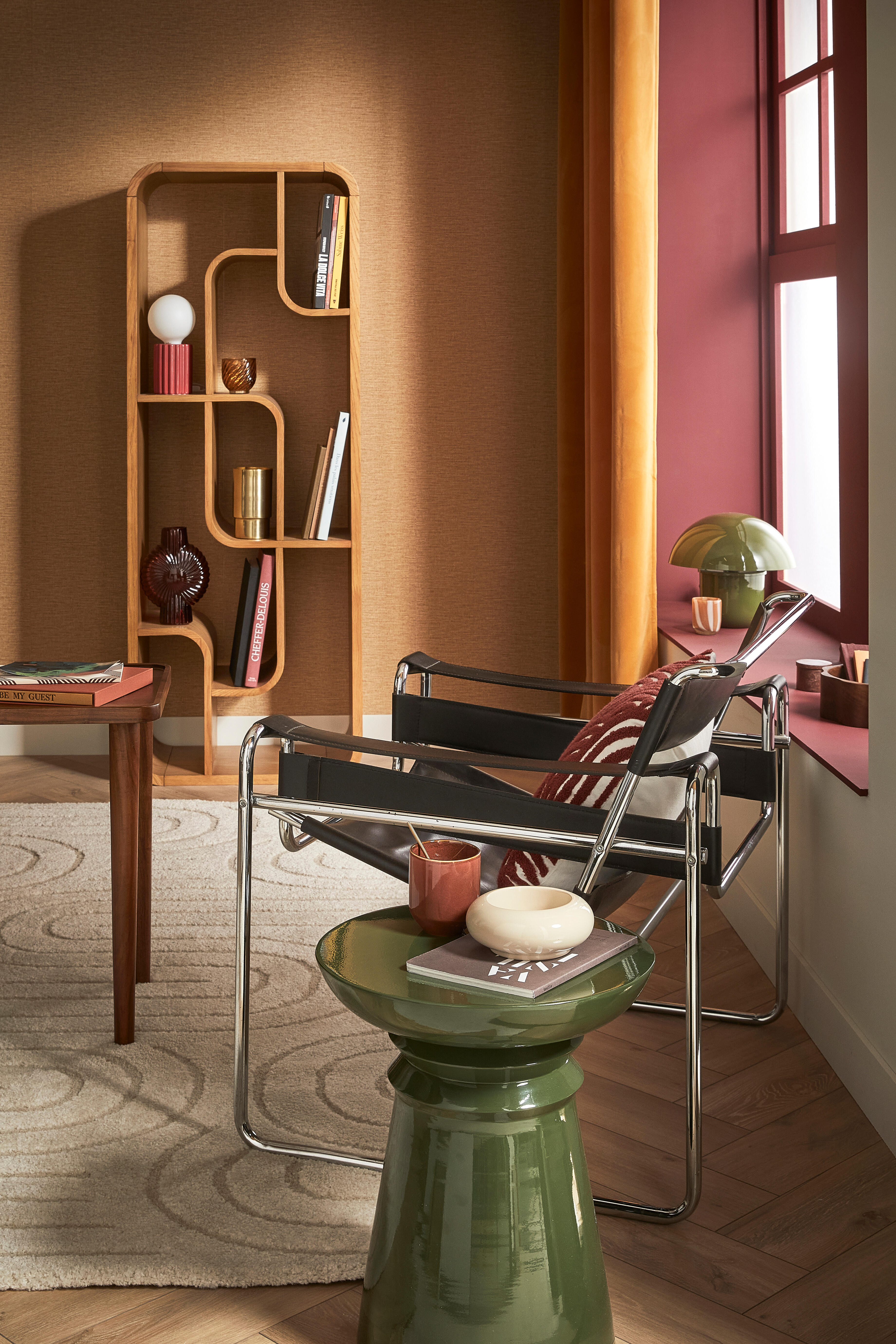 Table d'appoint Totem, vert L.44 x H.50 cm - 6