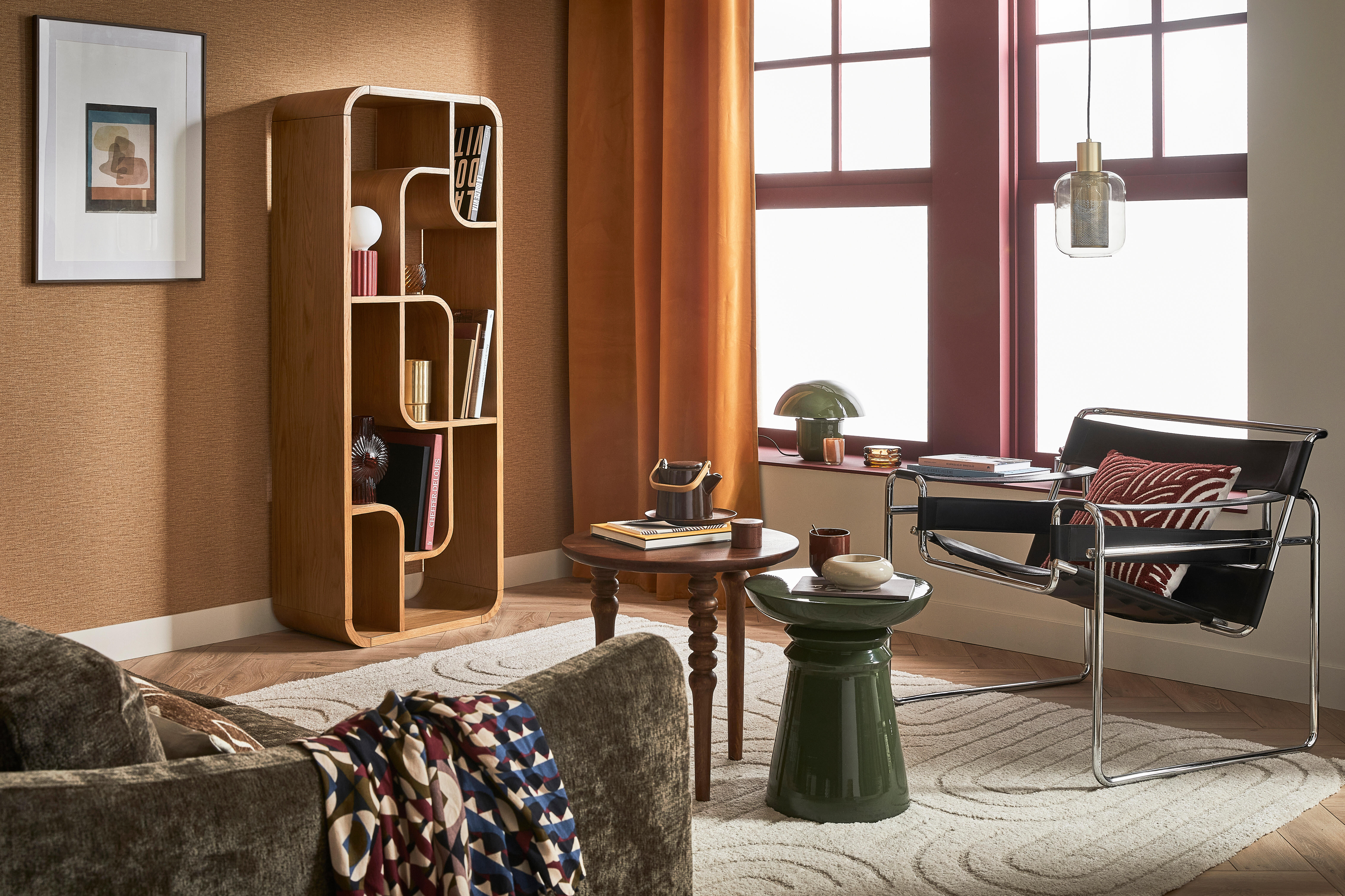 Table d'appoint Totem, vert L.44 x H.50 cm - 5