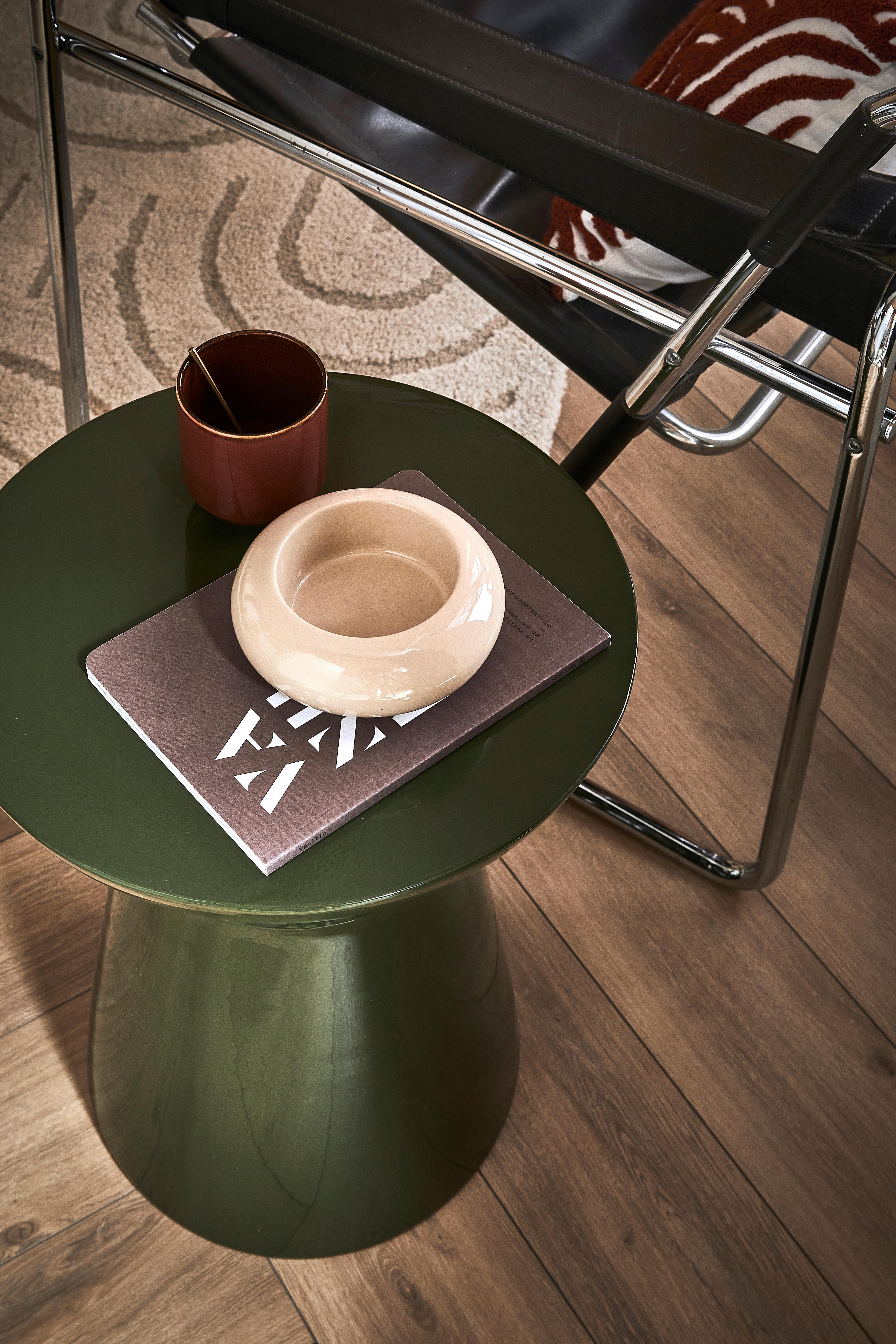 Table d'appoint Totem, vert L.44 x H.50 cm - 2