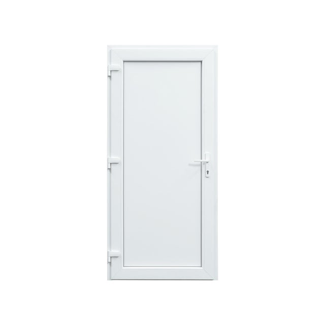 PORTA ENTRADA PVC BRANCA 200X89CM ESQUERDA