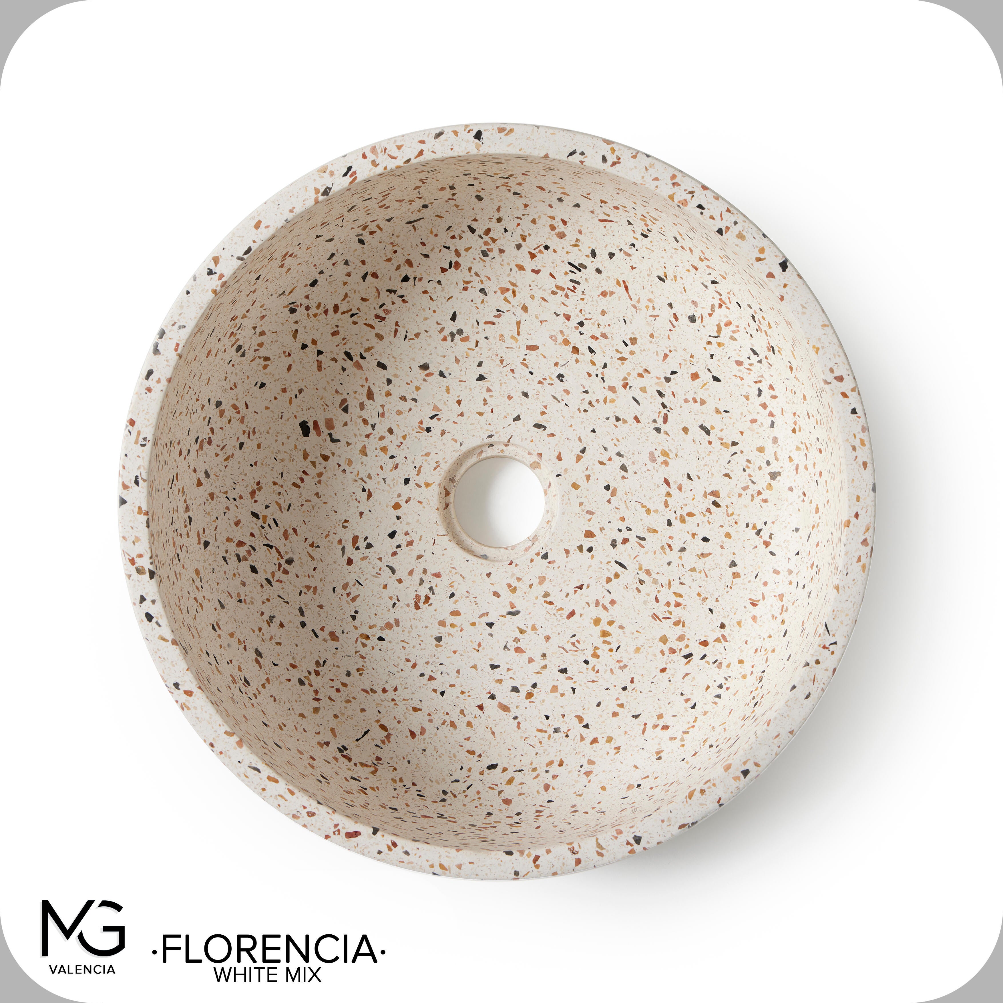 Lavabo de sobreponer Florencia  mate 39x14x39 cm - 6