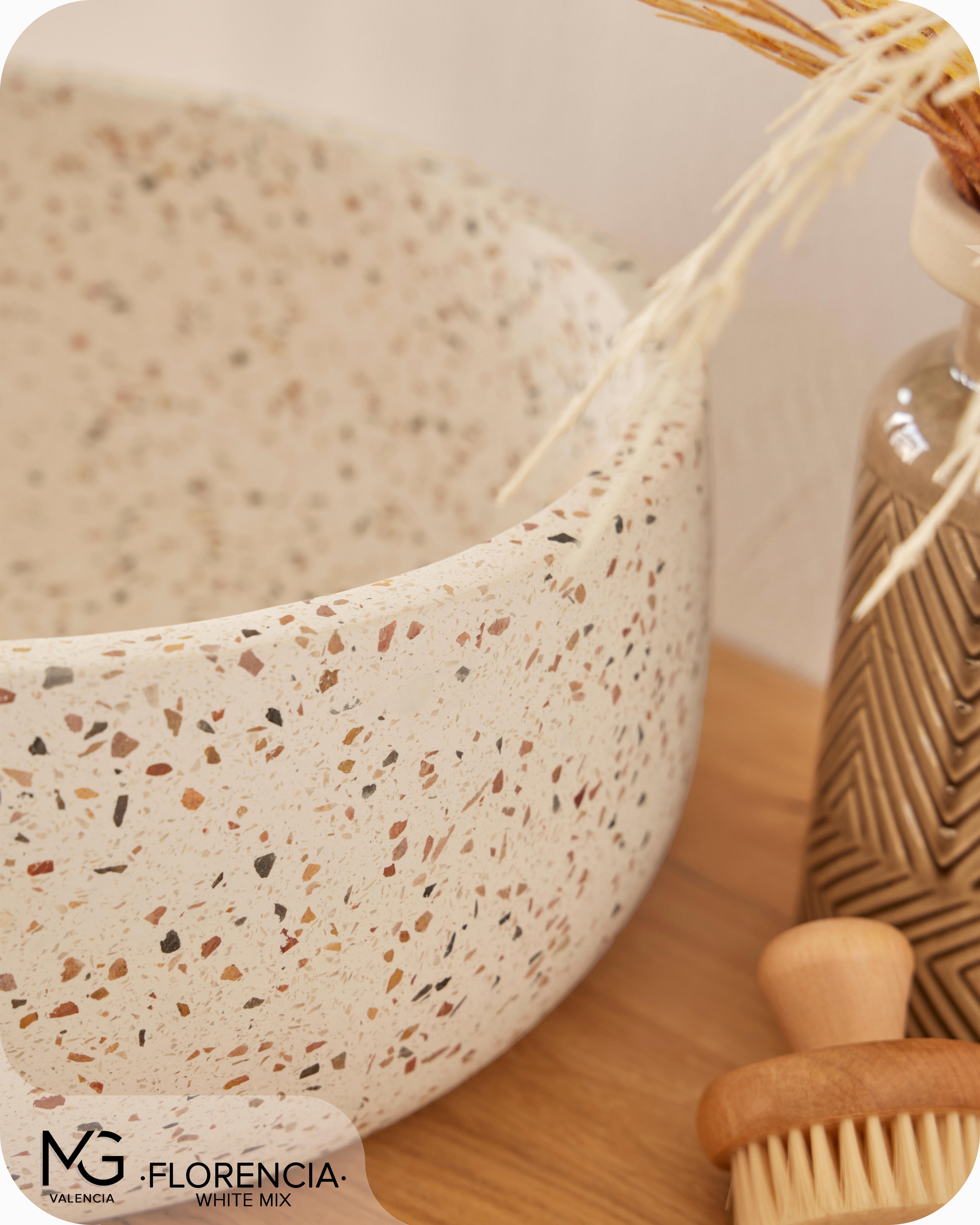 Lavabo de sobreponer Florencia  mate 39x14x39 cm - 4