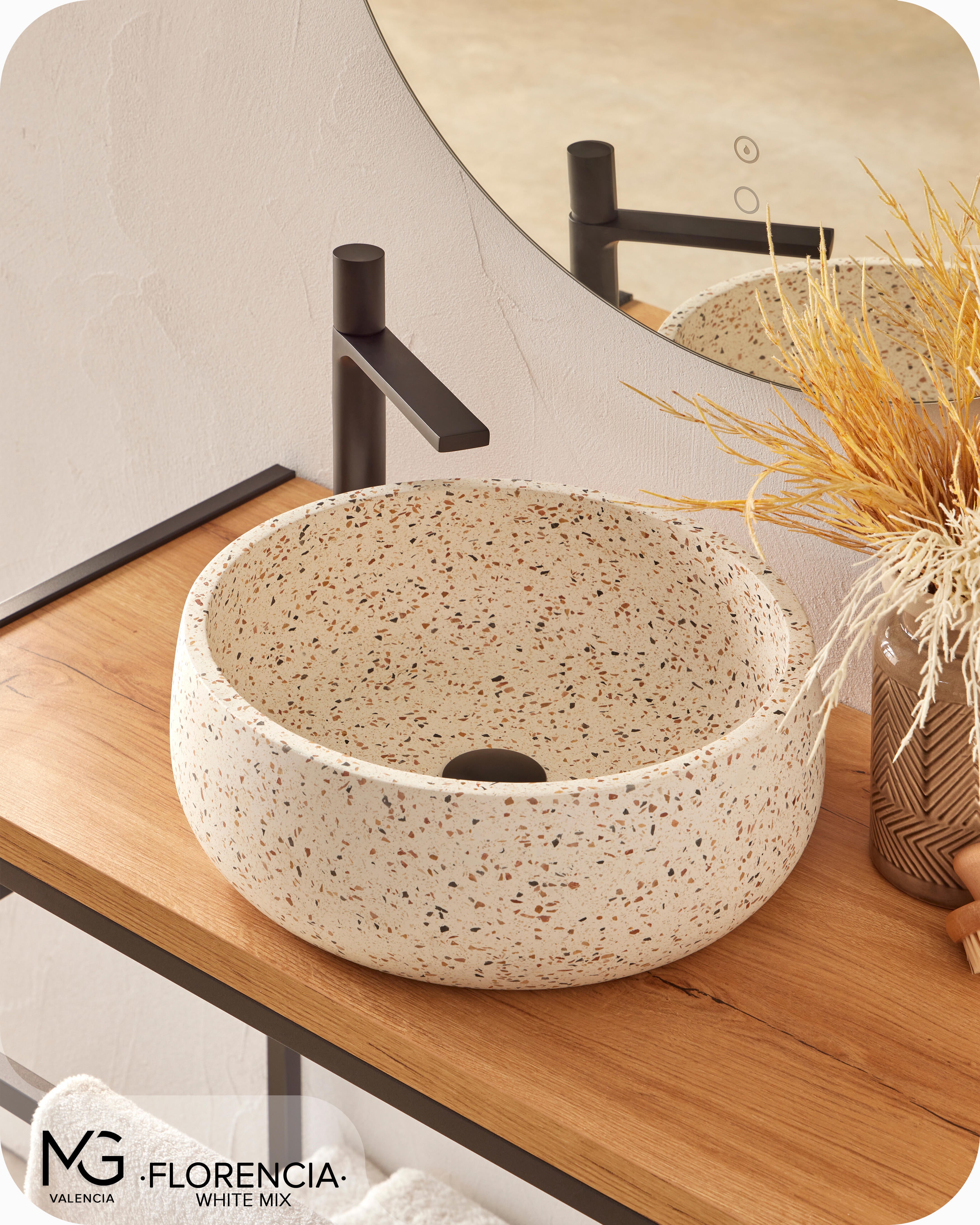 Lavabo de sobreponer Florencia  mate 39x14x39 cm - 2