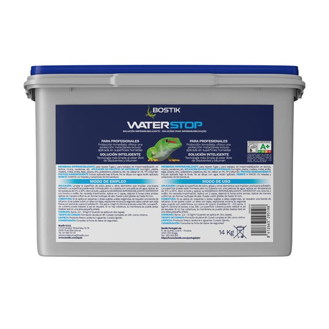 IMPERMEABILIZANTE MS WATERSTOP LIQUIDO14KG GRIS