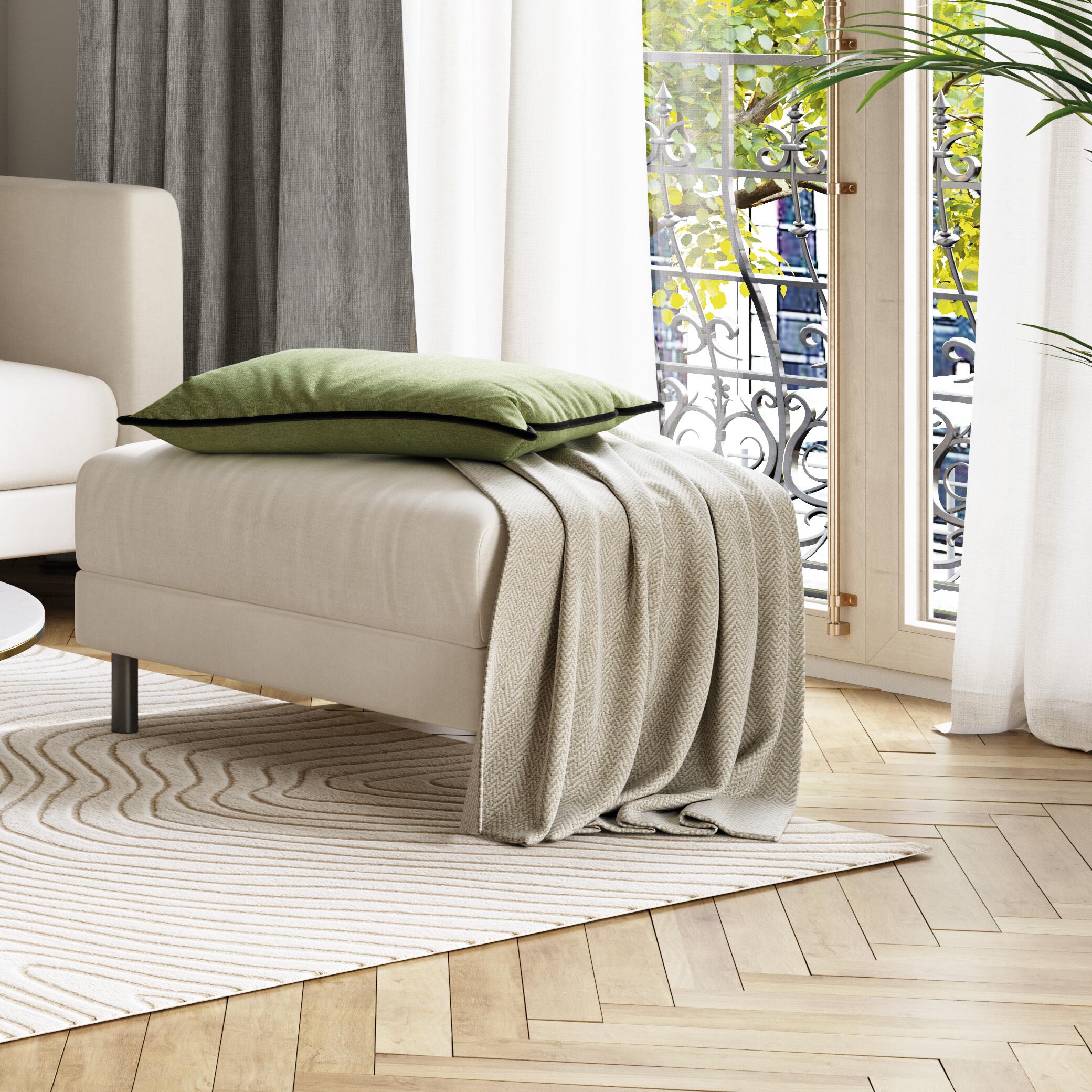 Cortinado fita e/ou presilha Abby 200x280cm branco Inspire - 2