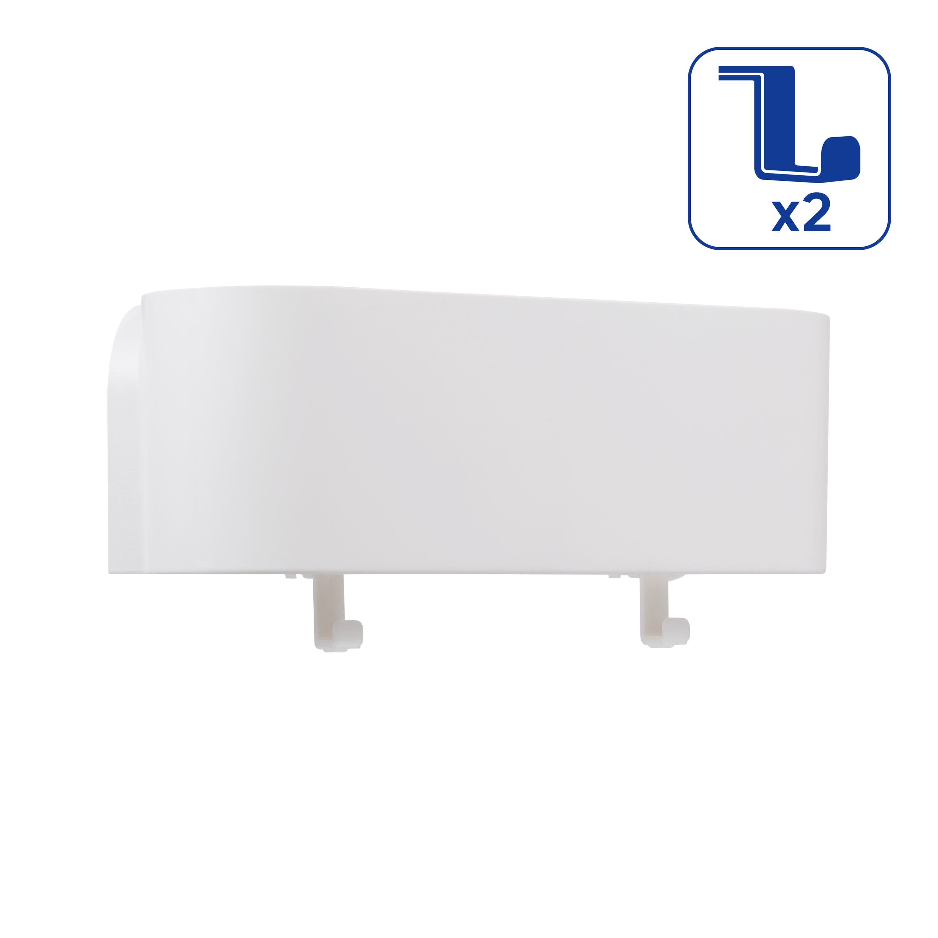 Koszyk łazienkowy narożny pod prysznic Easy biały mat Sensea - 8