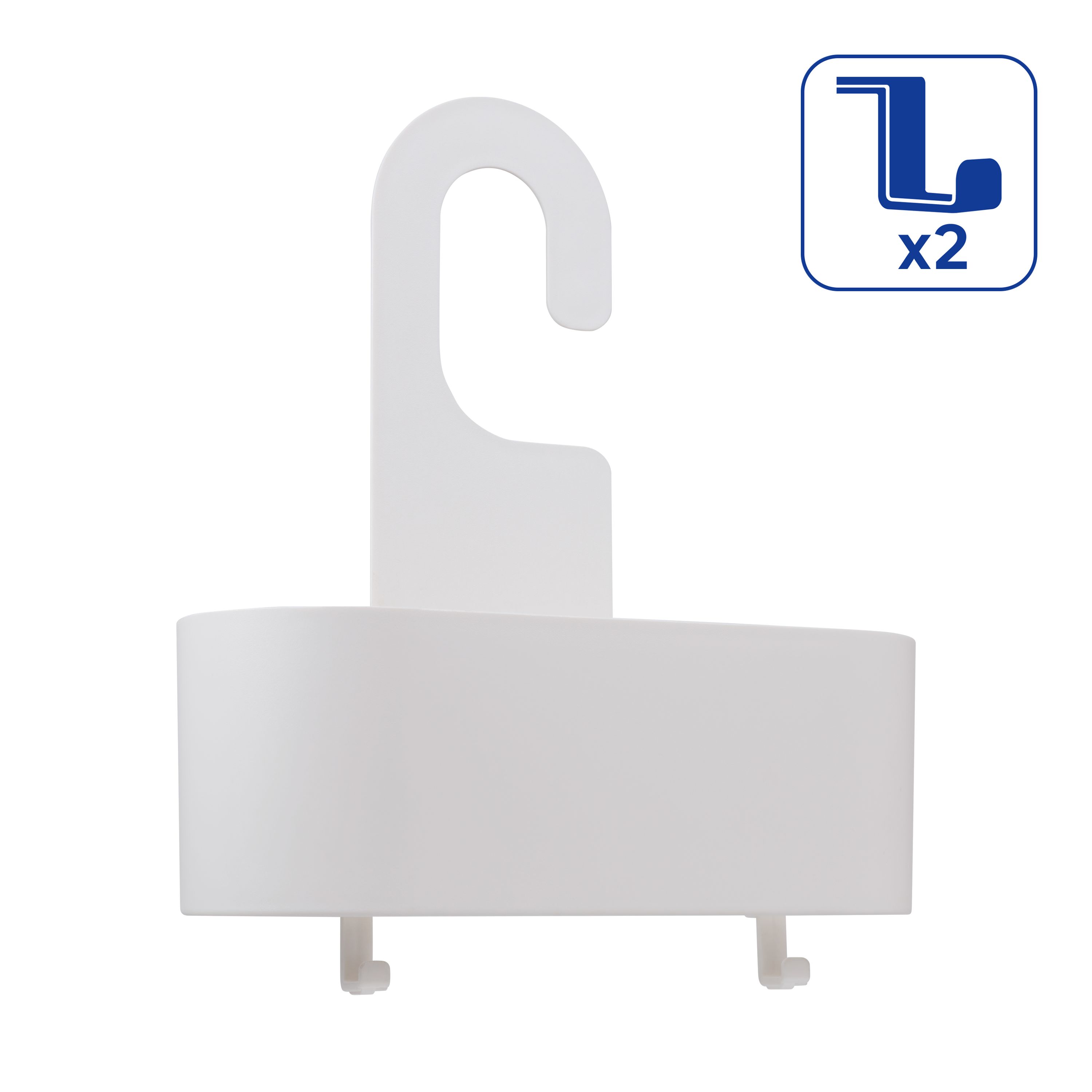 Etagère de douche blanche à suspendre au mitigeur easy SENSEA - 4