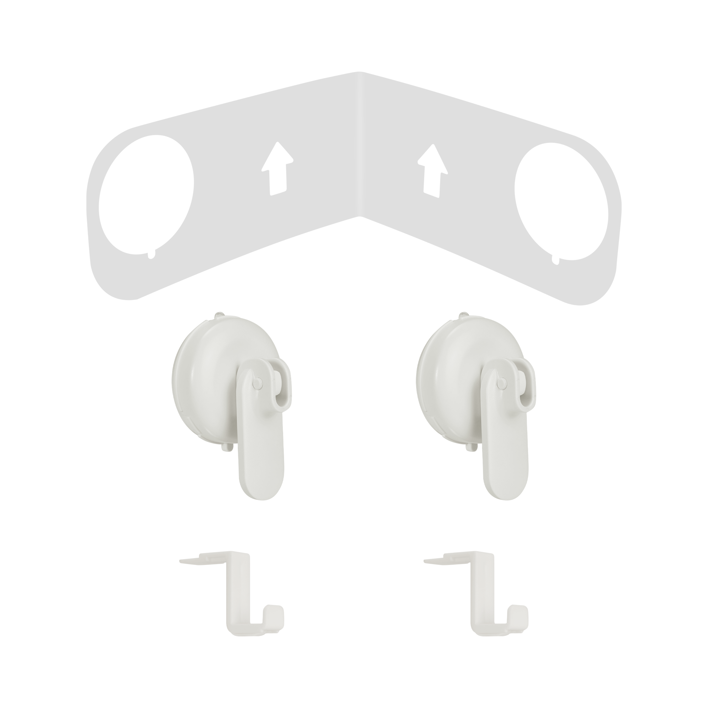 Koszyk łazienkowy narożny pod prysznic Easy biały mat Sensea - 4