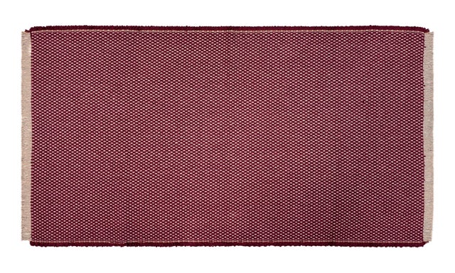 Passadeira de algodão Baleal 60x200cm bordeaux