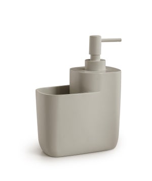 Supporto per spugna per lavello da cucina, 3 in 1, supporto per spugna con ventosa, in acciaio inox SUS304, accessori da cucina per spazzola, colore argento