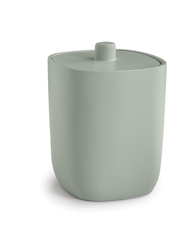 Contenitore per alimenti 1 Lt GEDY Macaron con coperchio verde salvia L 10 x H 13.5 cm