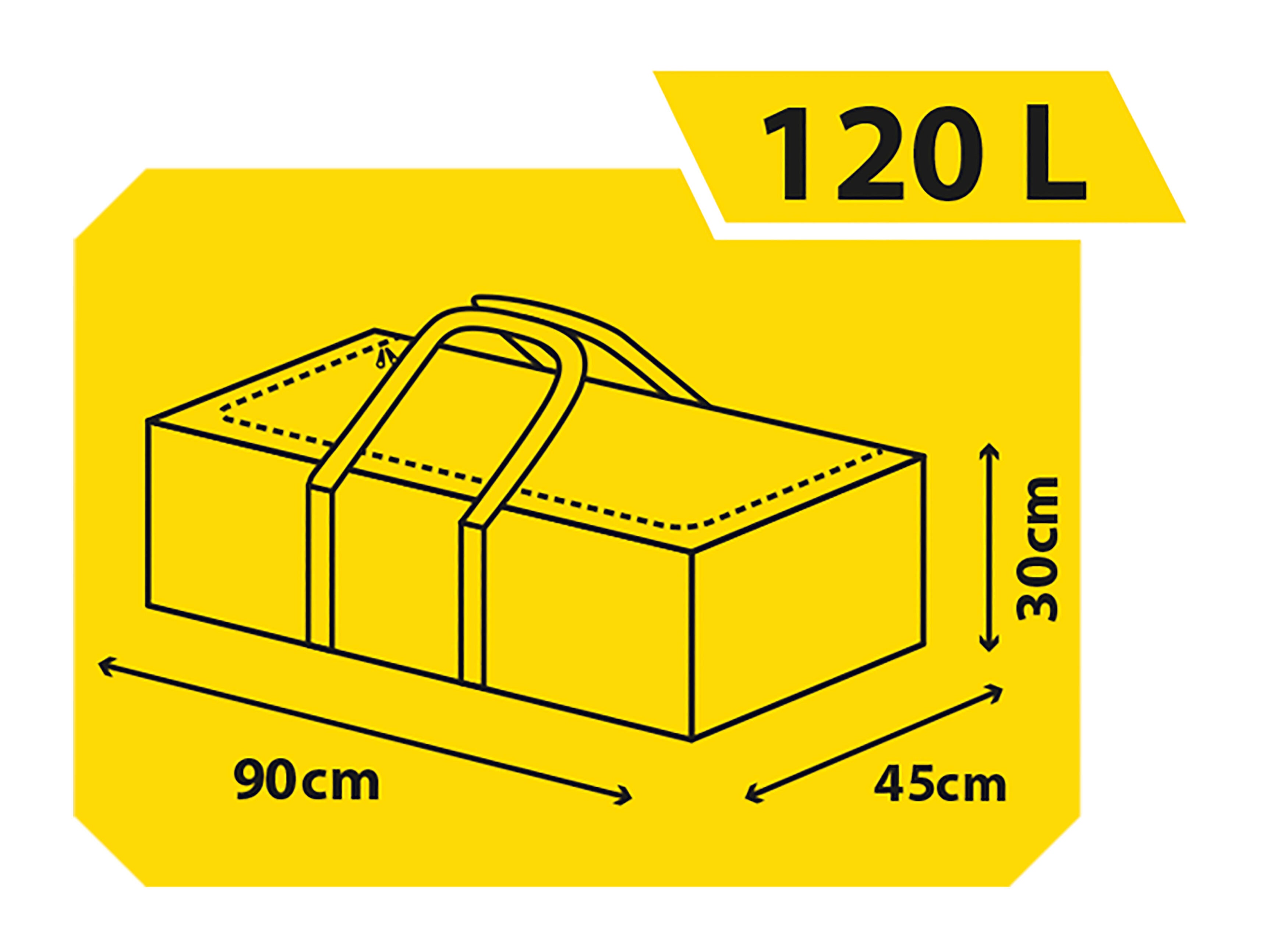 Caixa de Armazenamento Domopak Living Taurus 907413 Multiusos Cinzento 120 L 25 kg - 4