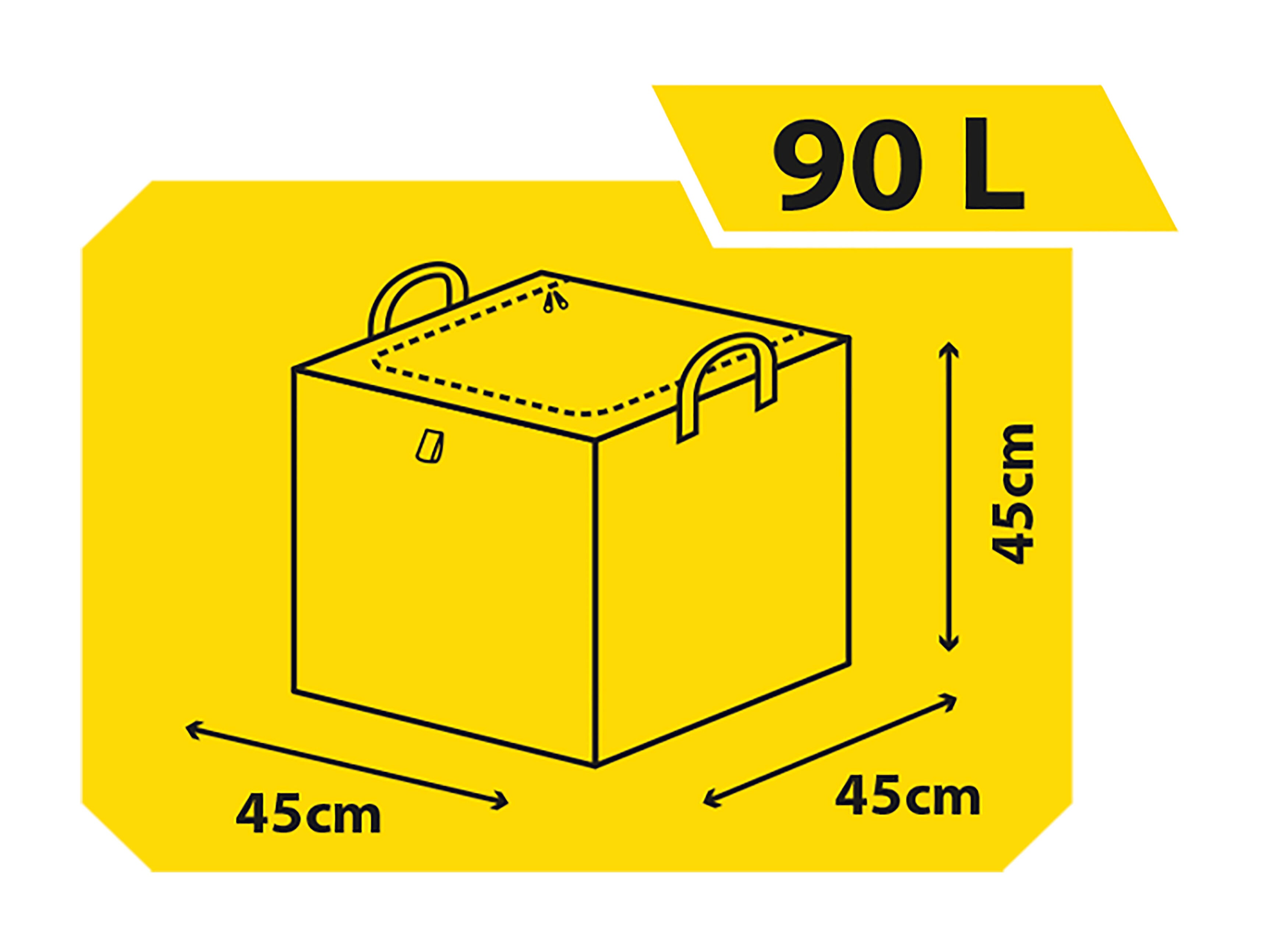Caixa de Armazenamento Domopak Living Taurus 907412 Multiusos Cinzento 90 L 15 kg - 4