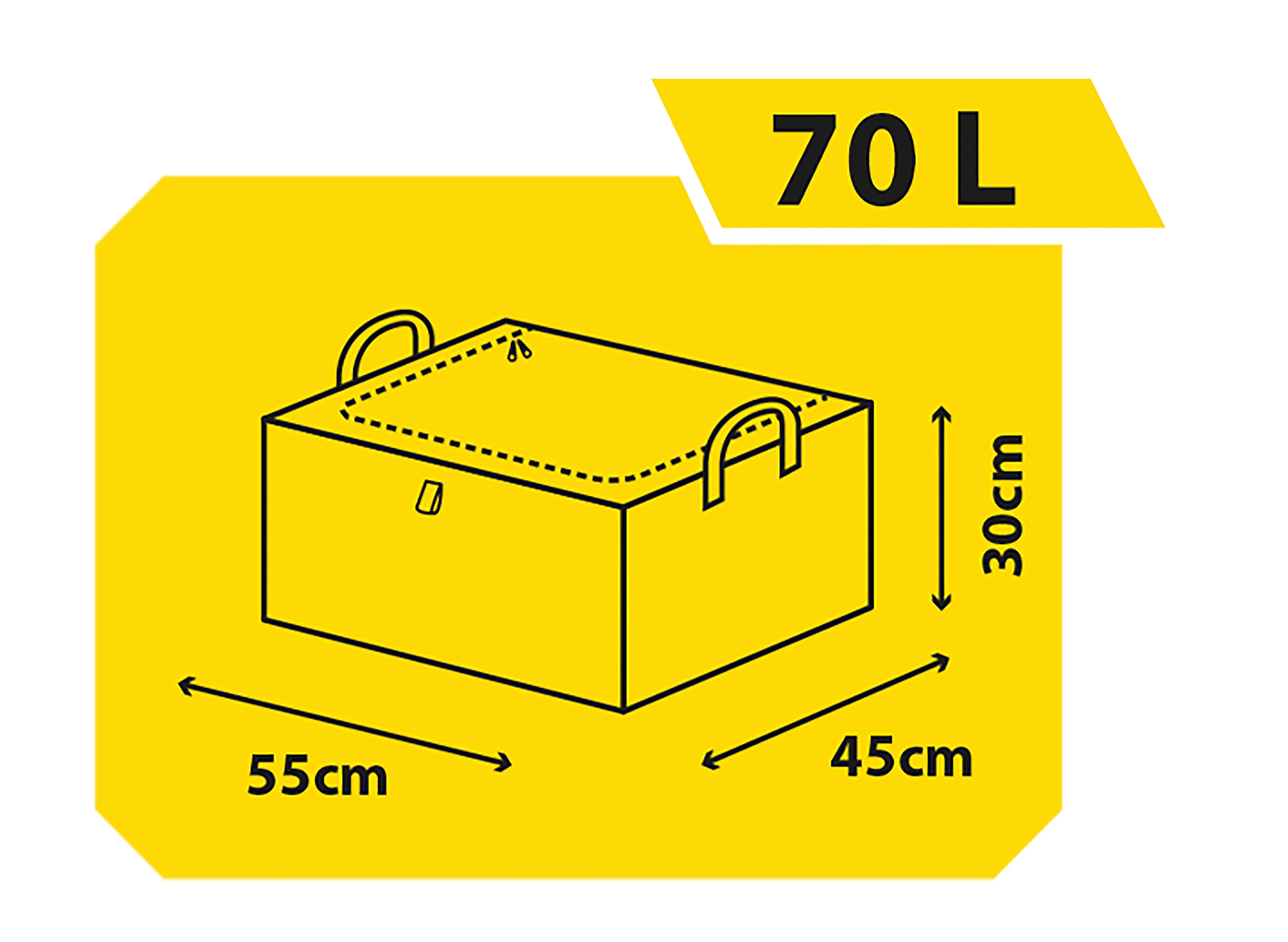 Caixa de Armazenamento Domopak Living Taurus 907411 Multiusos Cinzento 70 L 15 kg - 4