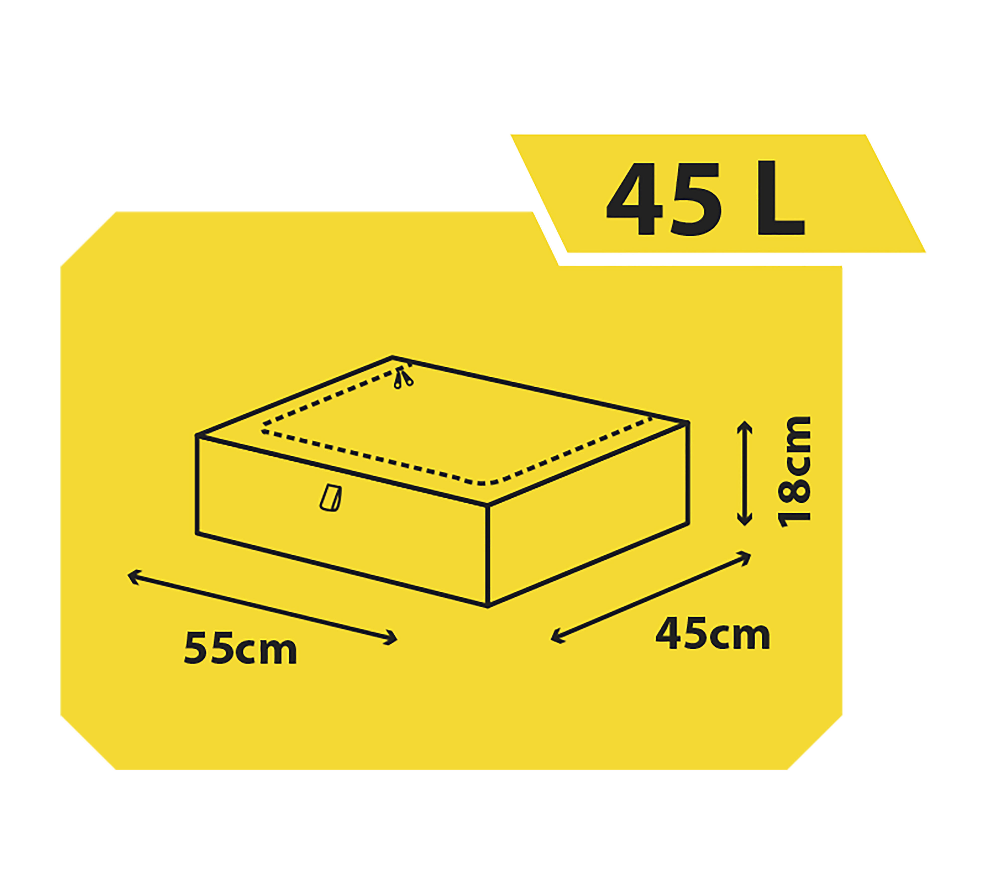 Caixa de Armazenamento Domopak Living Taurus 907410 Multiusos Cinzento 45 L 15 kg - 4