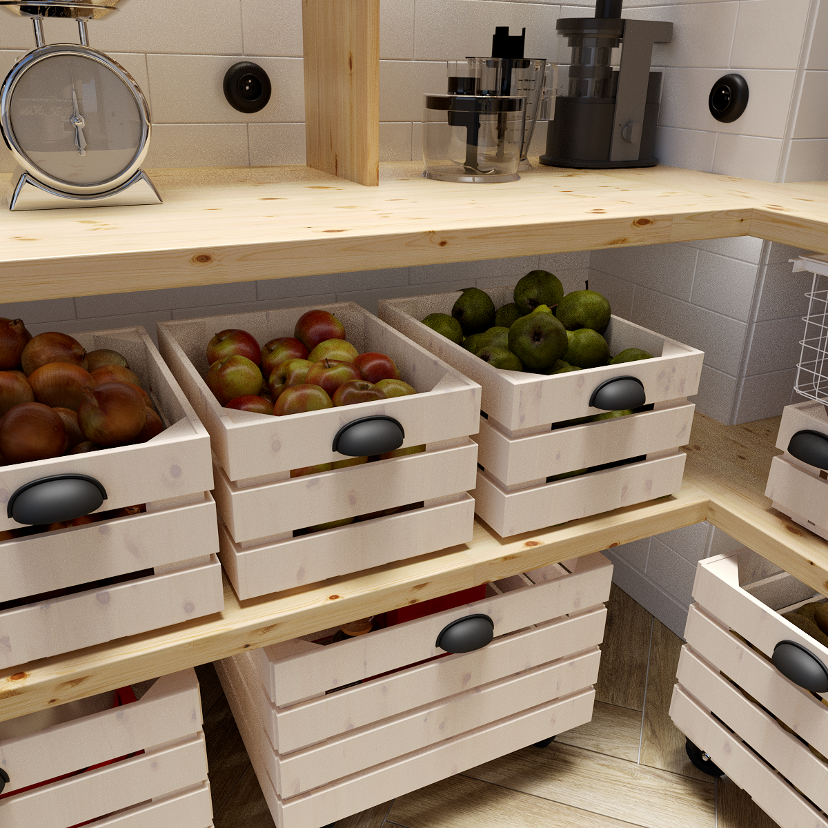 Półka ścienna drewniana klejona sosna z sękami 1.8x20x240 cm Pro-Drewex - 2