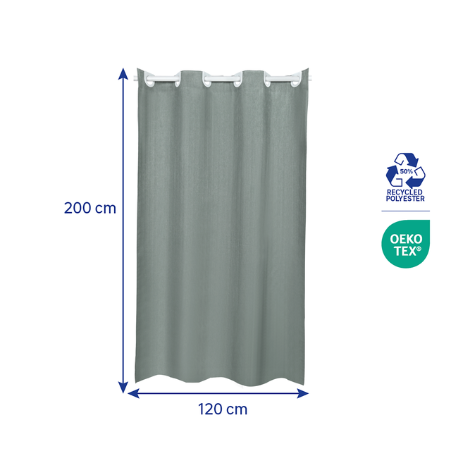 Rideau de douche 120 x 200 cm vert Neo SENSEA