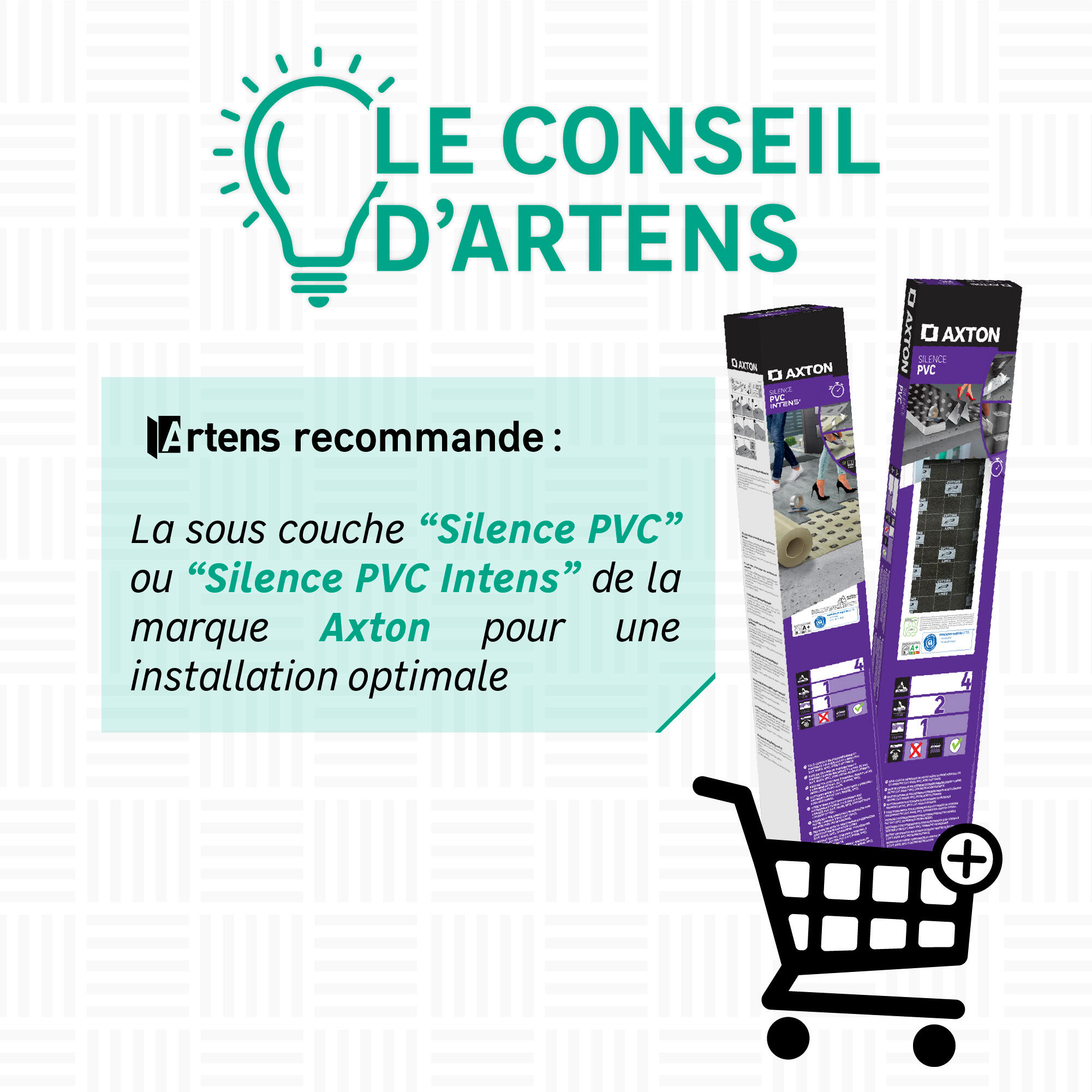 Optez pour la sous-couche Silence PVC ou Silence PVC Intens de la marque Axton pour une meilleure performance acoustique - 2