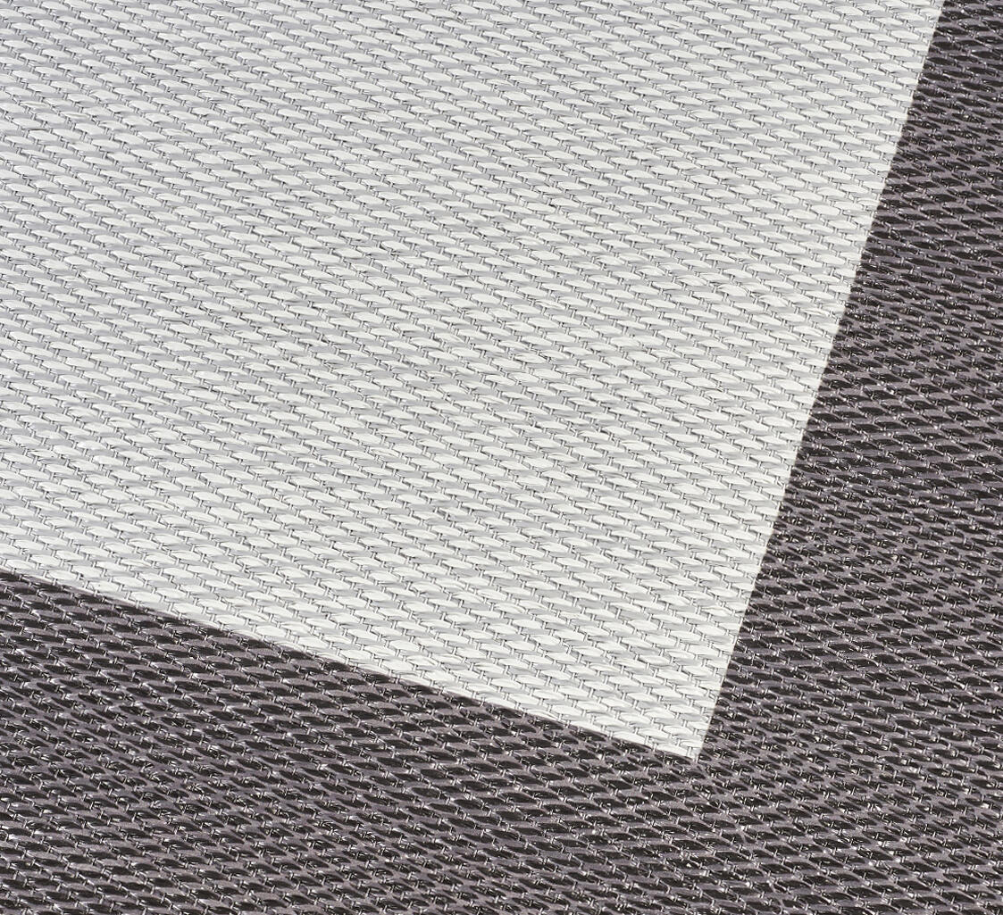 Alfombra pvc Sisaltouch exterior/interior 120x180cm tejido plano base antideslizante liso gris - grafito - 4