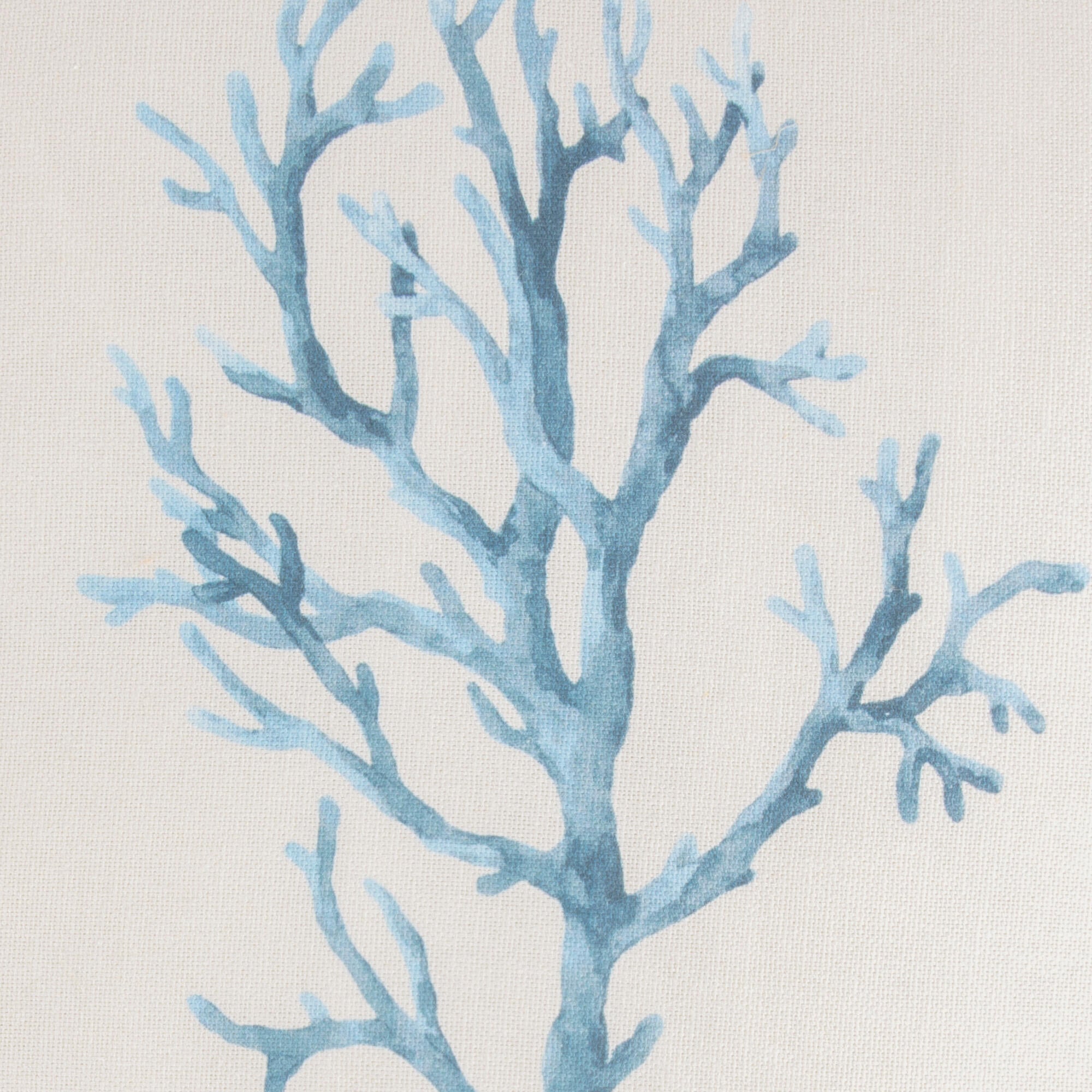 Almofada Coralium 45x45cm algodão azul e bege - 18