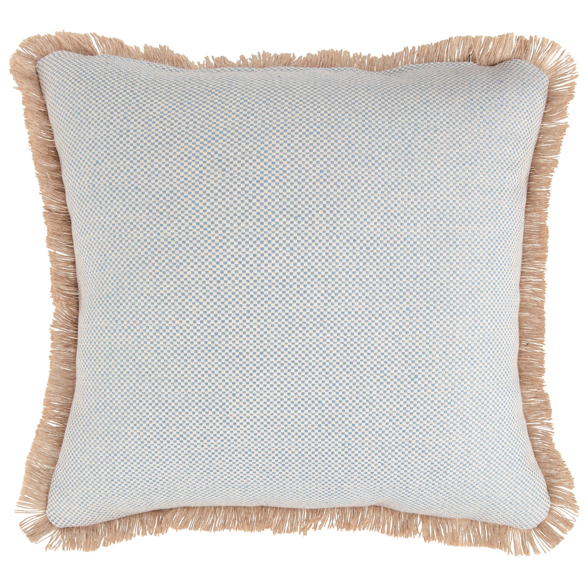 Almofada Coralium 45x45cm algodão azul e bege - 13