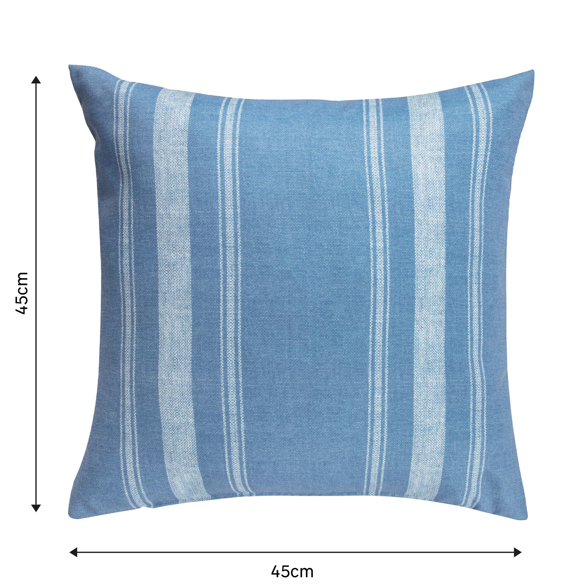 Almofada Fenway 45x45cm poliéster azul bege - 7