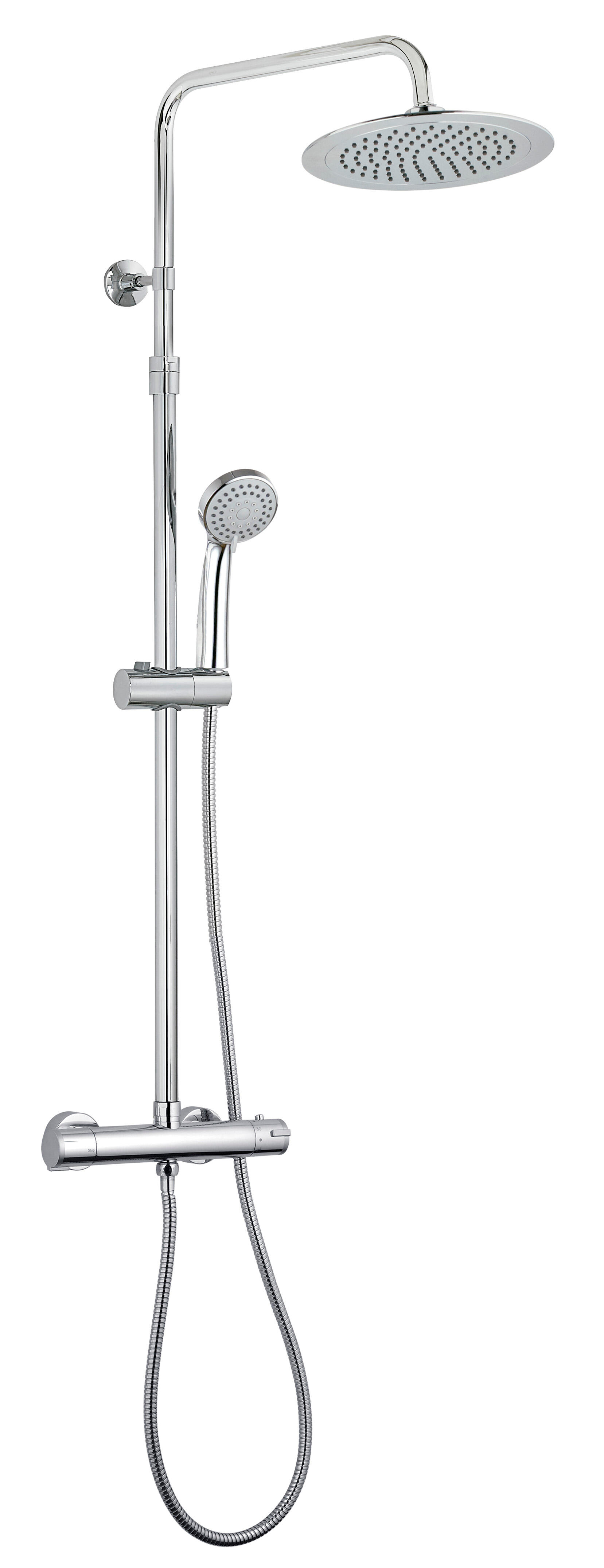 Columna de ducha termostática phil 24cm cromo