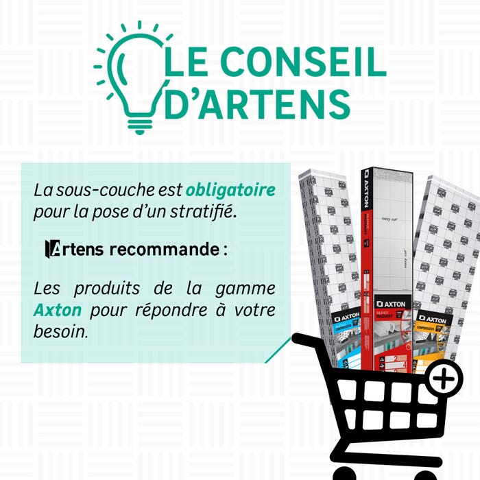 Optez pour la sous-couche de la gamme Axton pour poser votre sol stratifié 