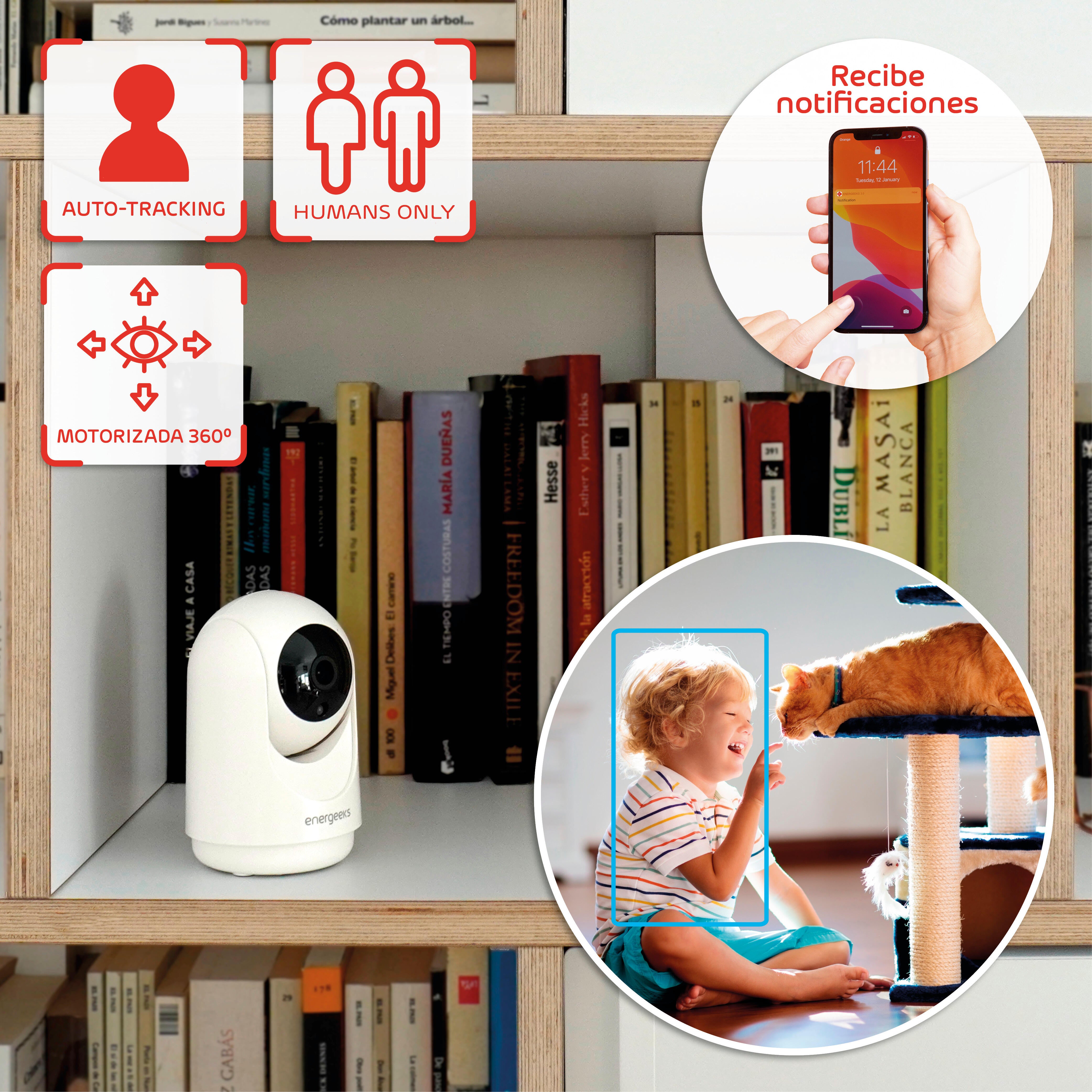Cámara de vigilancia Wifi DUAL 2,4+5Ghz interior motorizada 3MP Sentinel III - 8