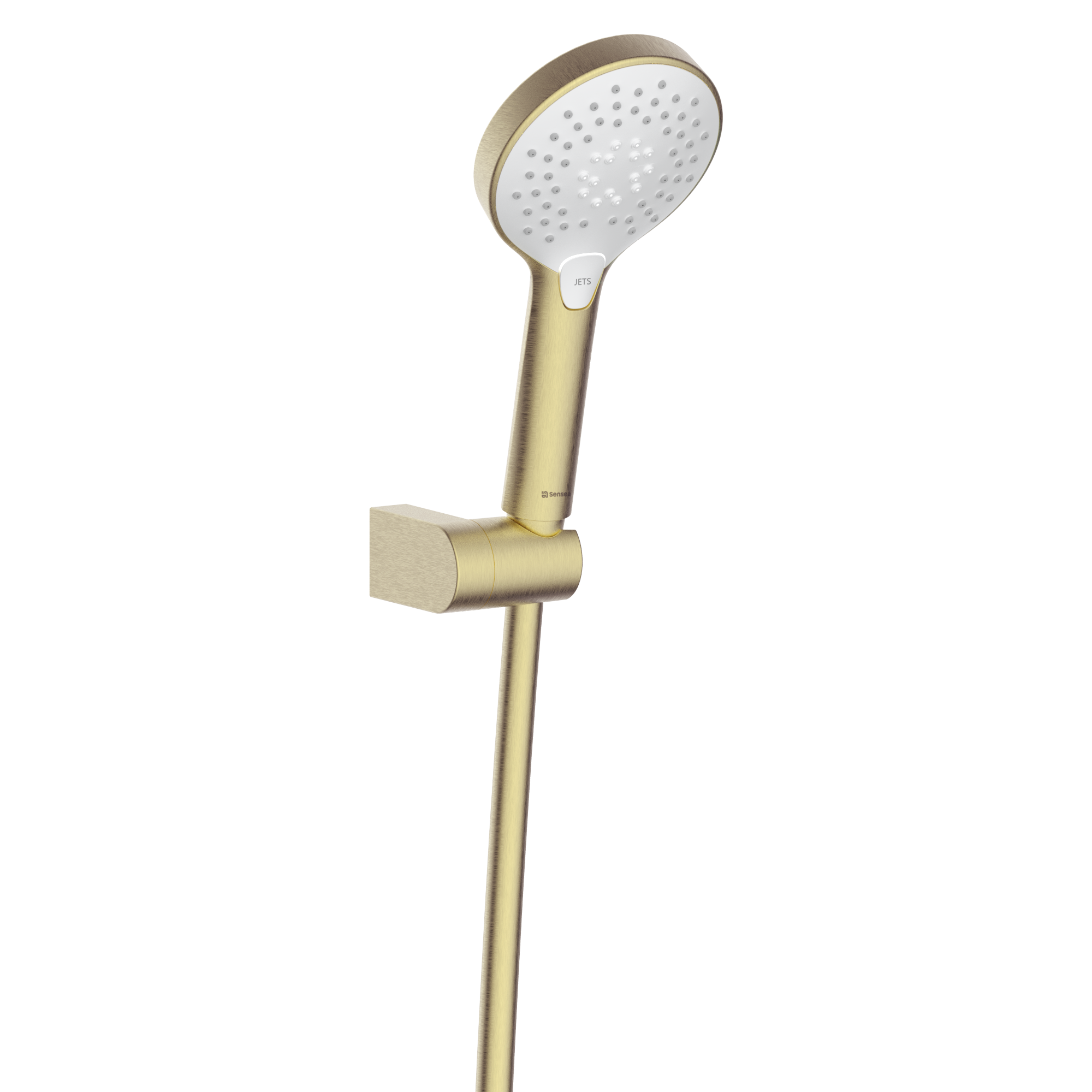 Alcachofa de ducha + flexo + soporte sensea icone oro con 3 funciones