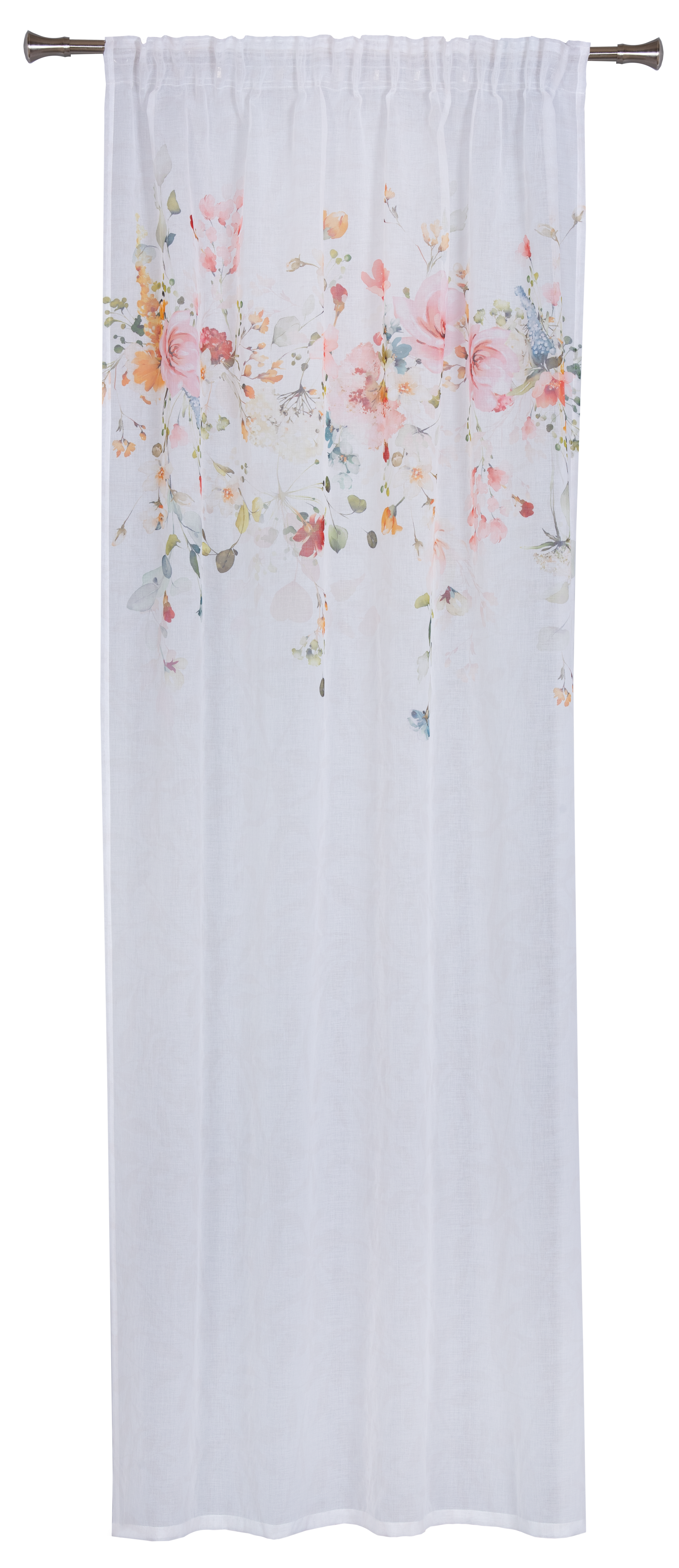 Firana na taśmie Flower Kwiaty 138 x 260 cm