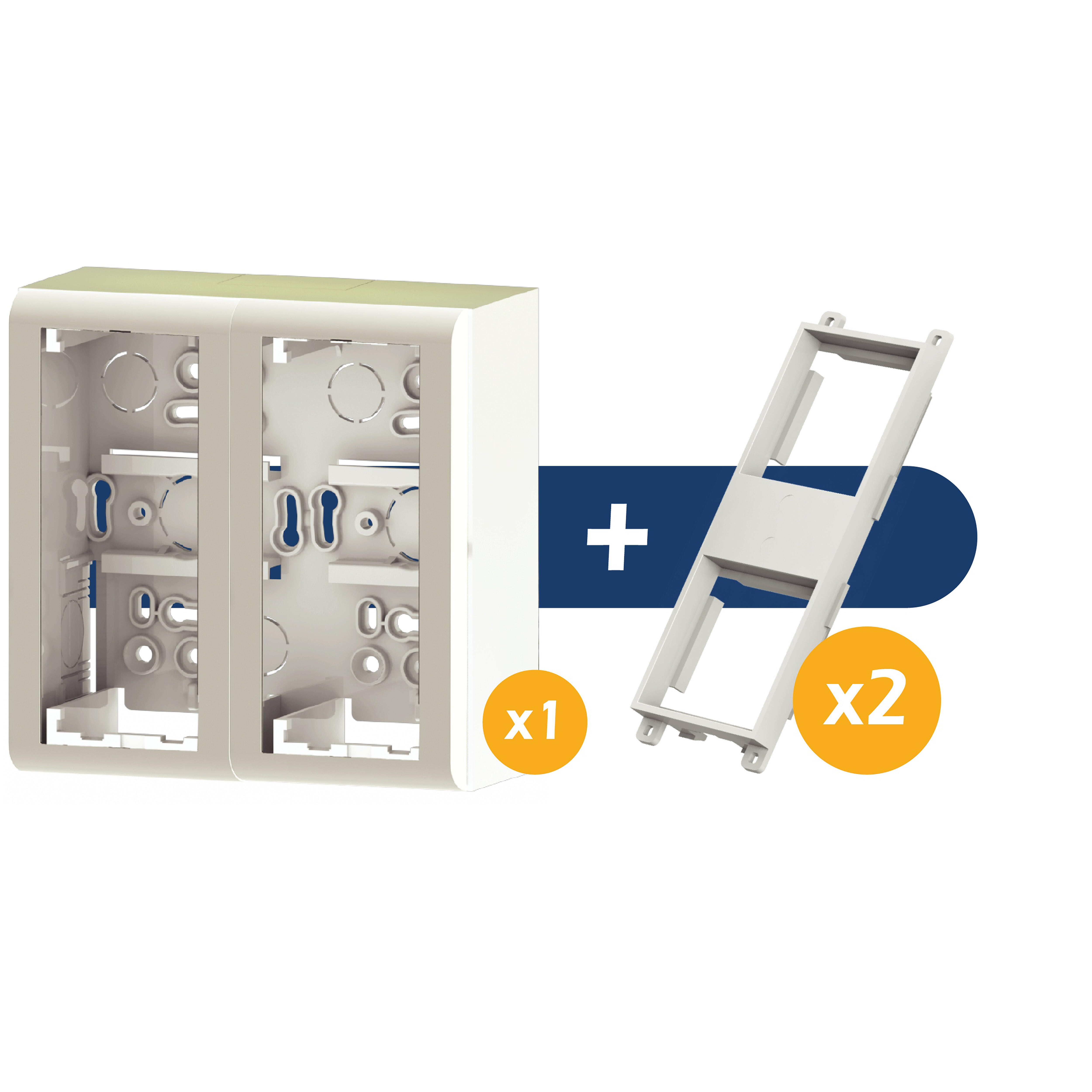 CAIXA ENCASTRE 4 MÓDULOS 45X45 - 2