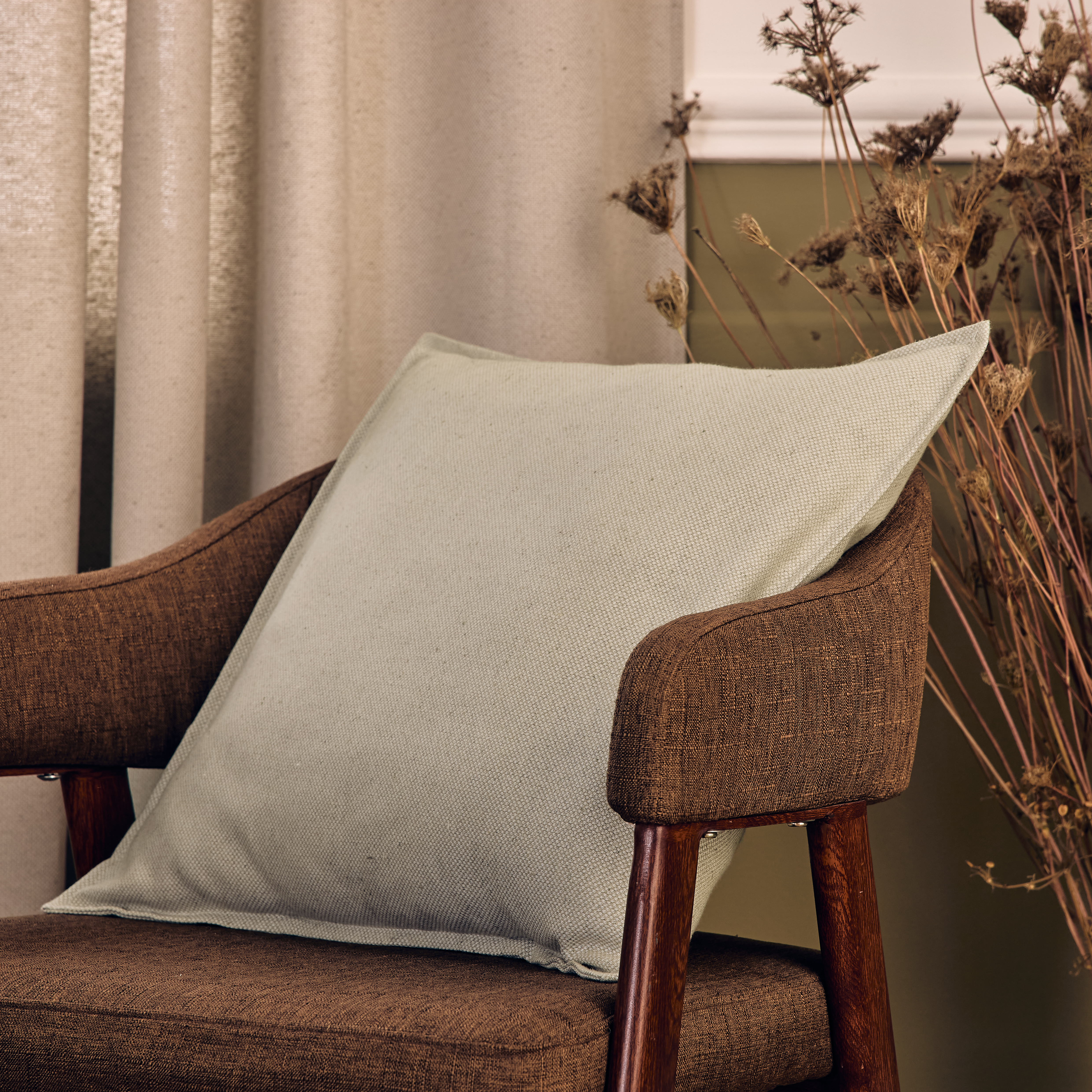 Fronha almofada Axana 45X45cm bege Inspire - 12