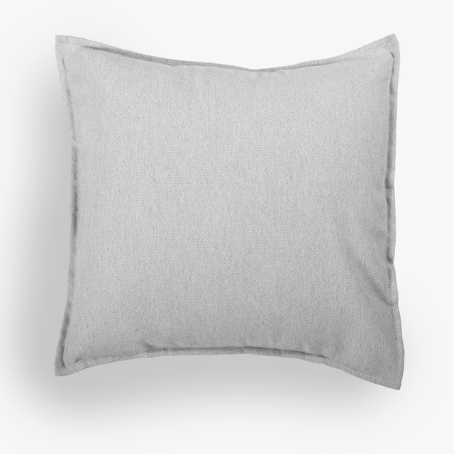 Housse de coussin Axana, gris L.45 x l.45 cm INSPIRE
