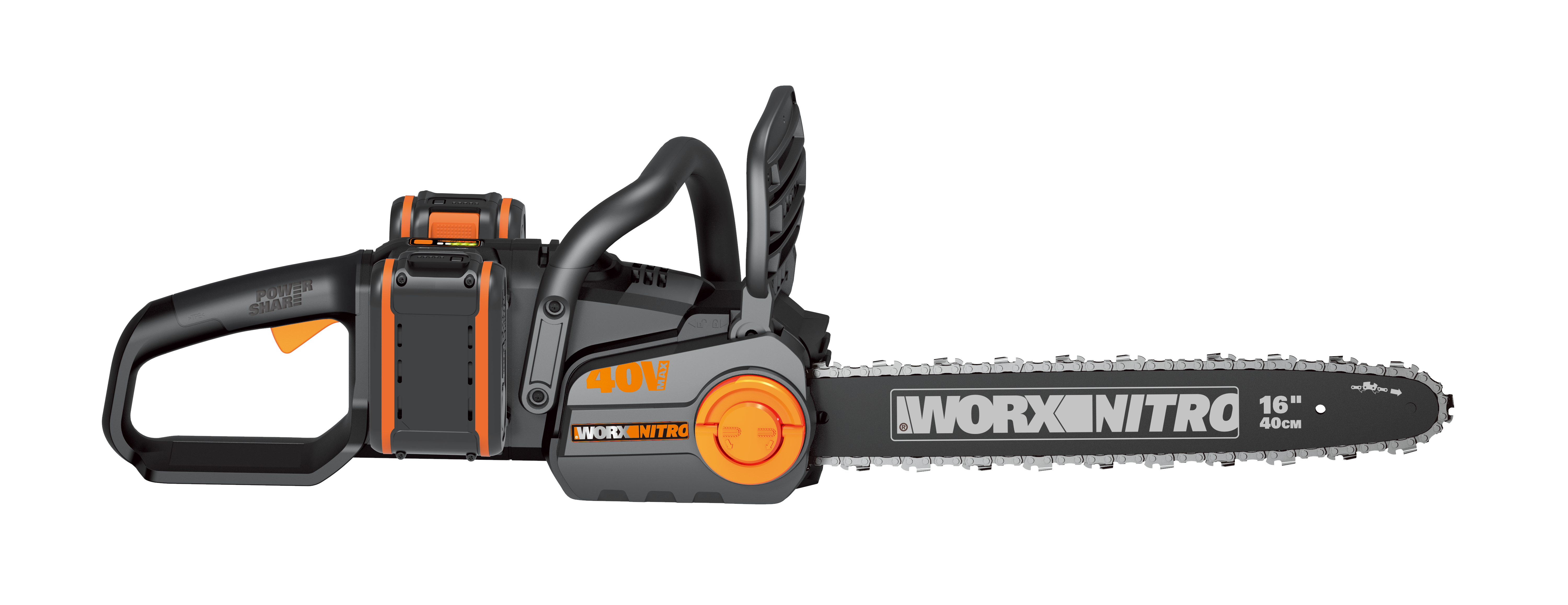 Piła łańcuchowa akumulatorowa 2x20V 40cm Worx WG385E - 3