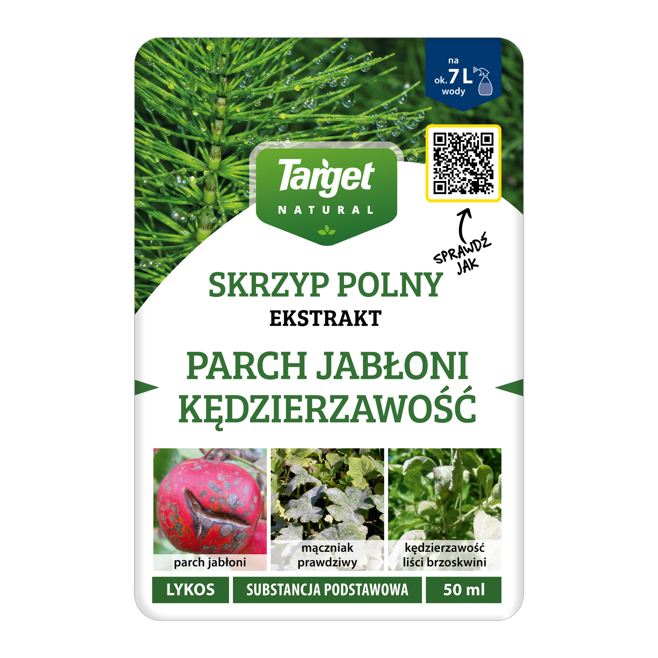 Środek grzybobójczy Lykos ekstrakt ze skrzypu 50ml Target Natural