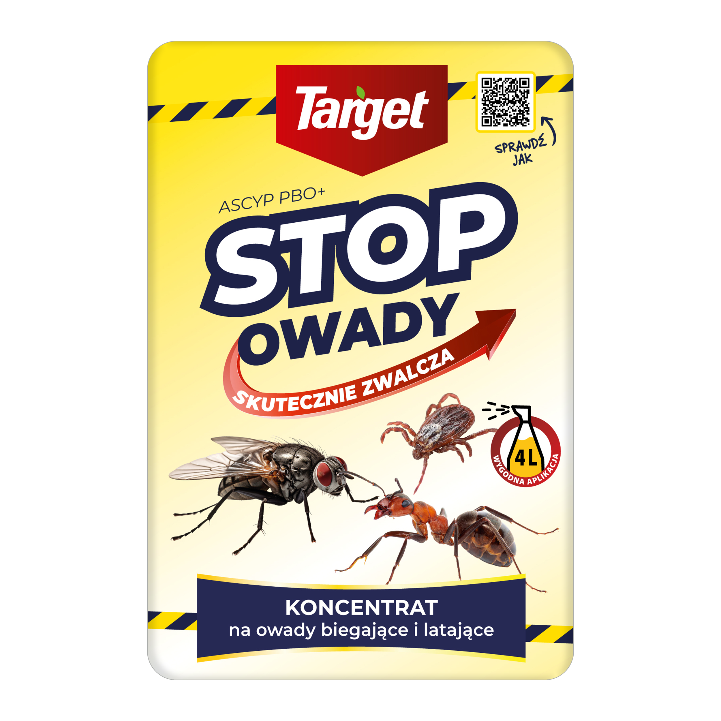 Środek w płynie na muchy mole meszki 40 ml Ascyp PBO+ Target