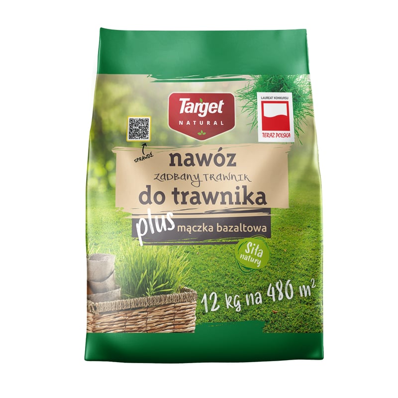 Nawóz do trawnika z mączką bazaltową 12kg Zadbany trawnik Target