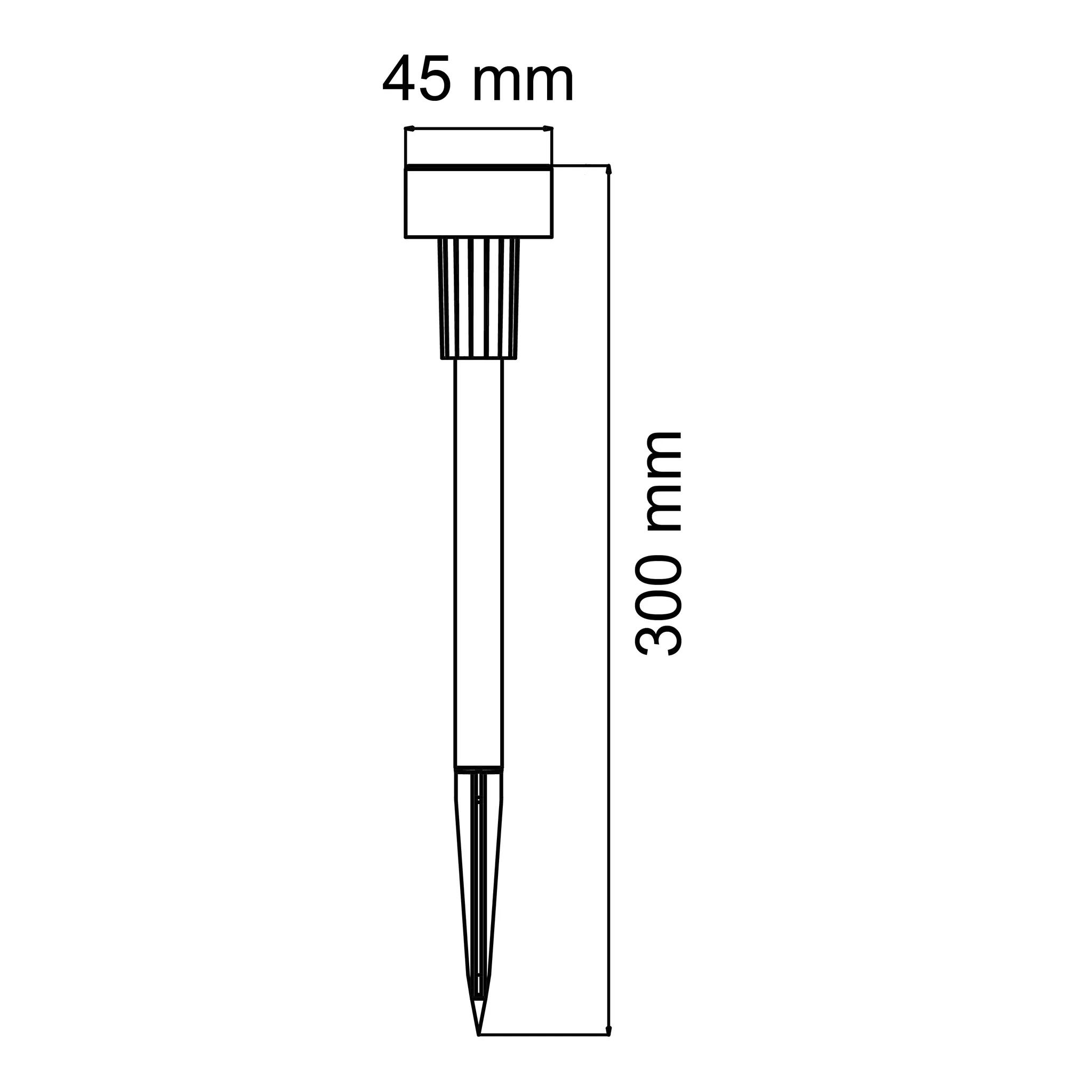 Balise solaire à piquer H.30 cm, inox Erato INSPIRE - 2