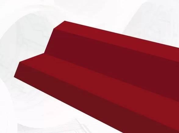 REMATE LATERAL PARED ROJO 3 M