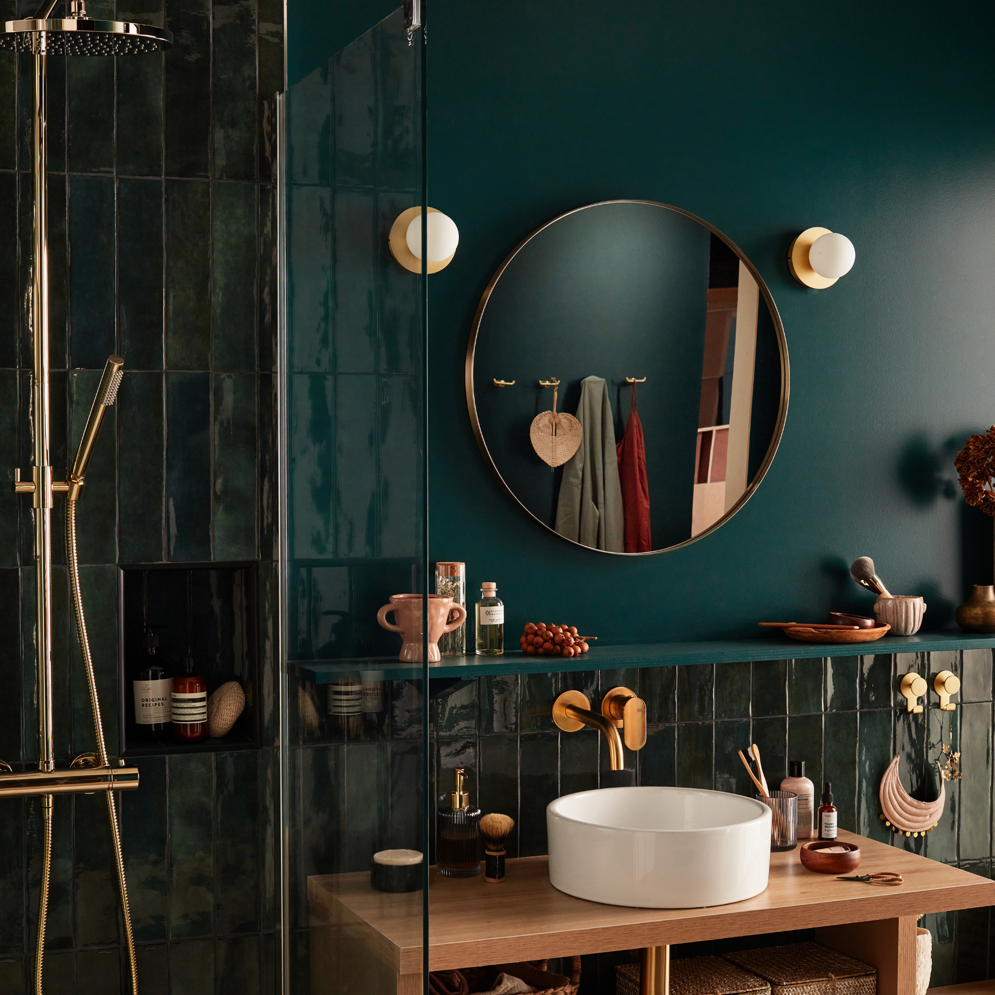 Applique LED salle de bain Kapi 650 lumens blanc neutre, laiton INSPIRE - 4