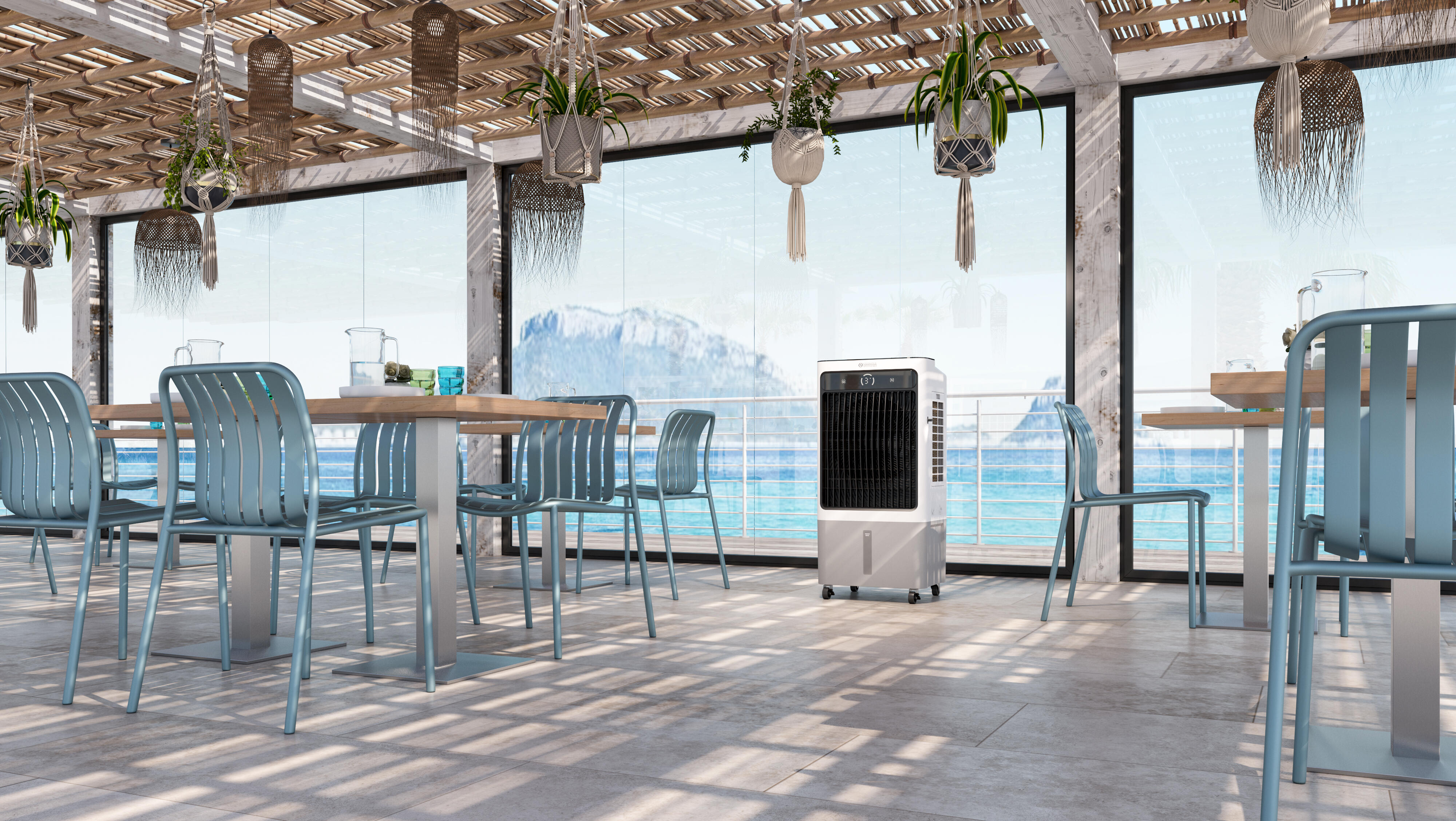 Ventilateur rafraichisseur d'air mobile OLIMPIA SPLENDID PELER 40L - 4