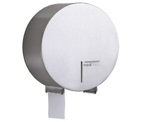 PORTA ROLOS PAPEL INDUSTRIAL Ø25CM INOX SATIN