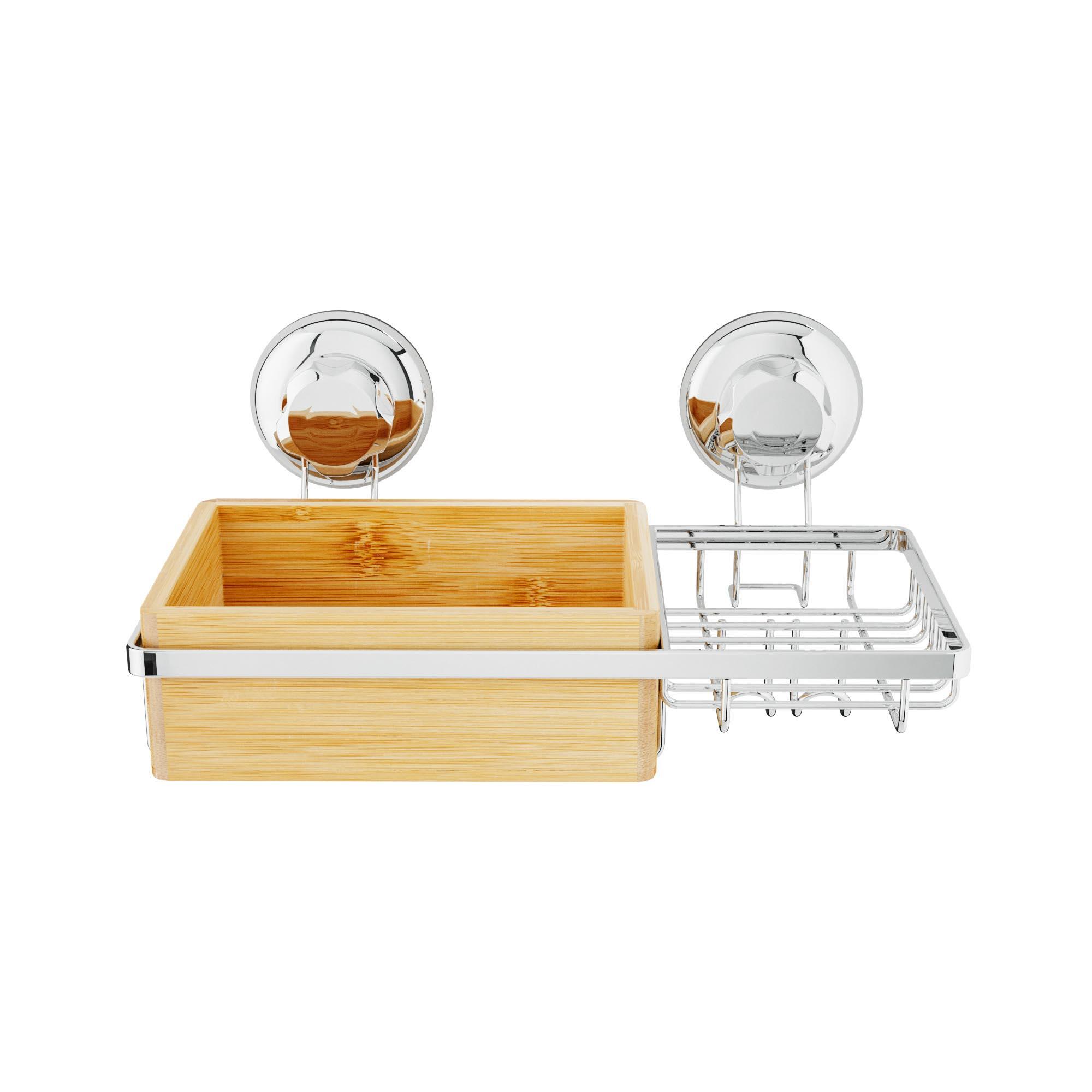 Estante para el baño de bambú marrón bestlock spa 3.0 27.3x15x13.5cm